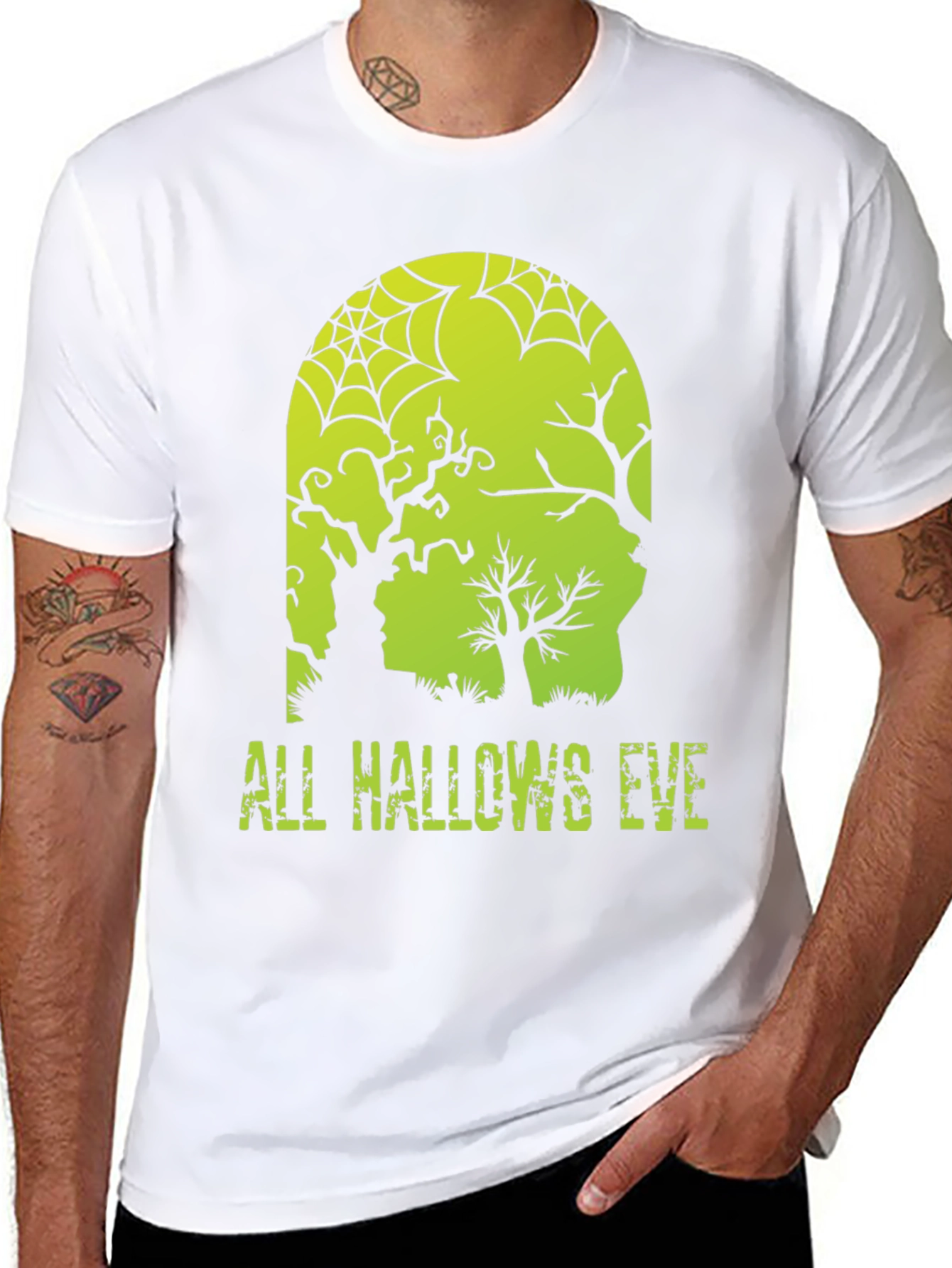 All Hallows Eve Graphic T-Shirt - Halloween Tee
