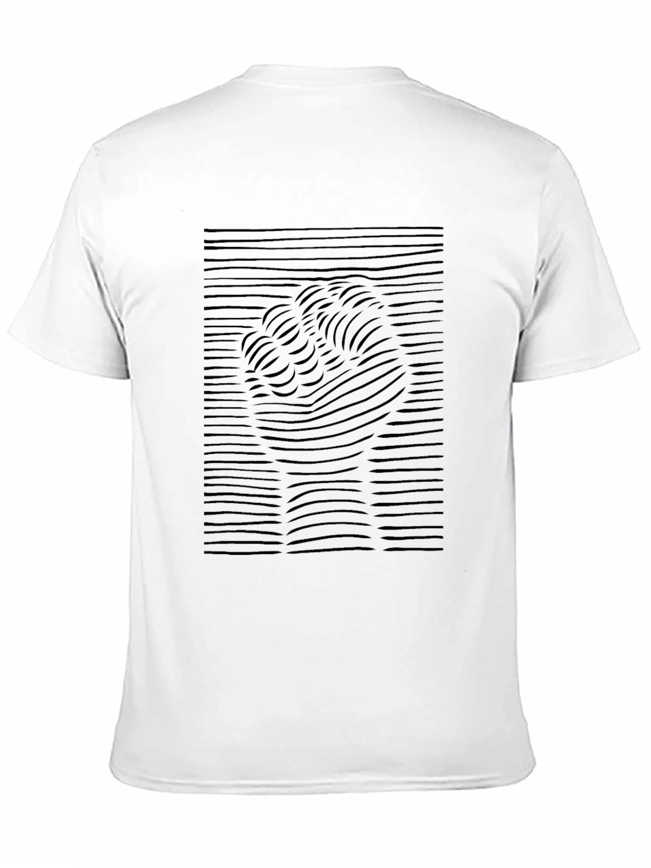 Abstract Fist Graphic Tee - Black Cotton T-Shirt