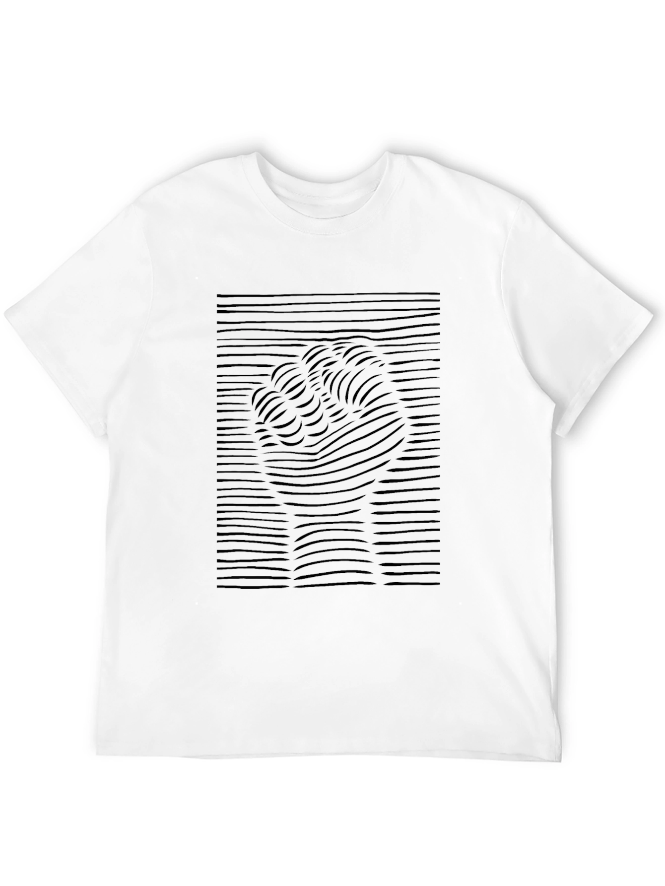 Abstract Fist Graphic Tee - Black Cotton T-Shirt