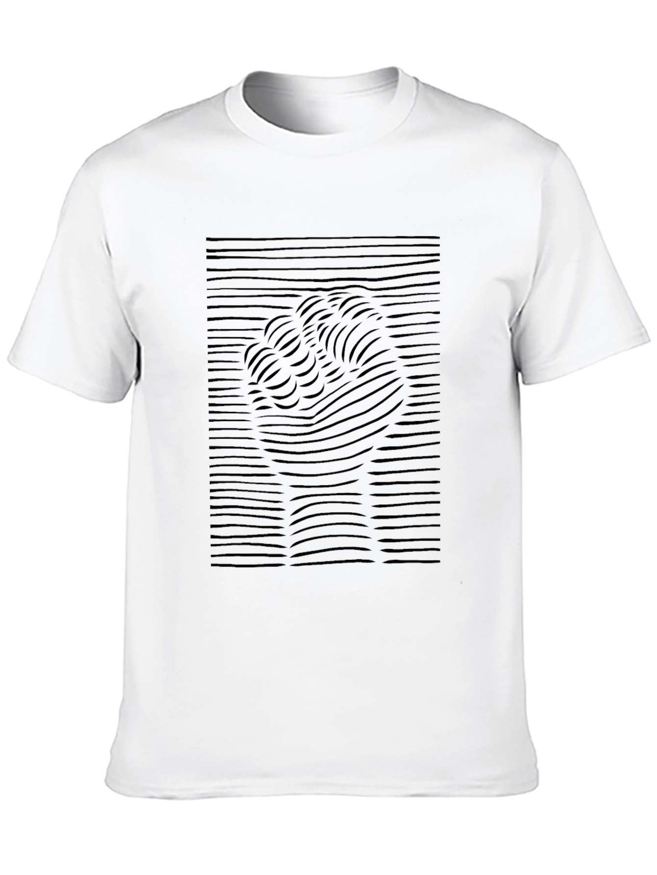Abstract Fist Graphic Tee - Black Cotton T-Shirt