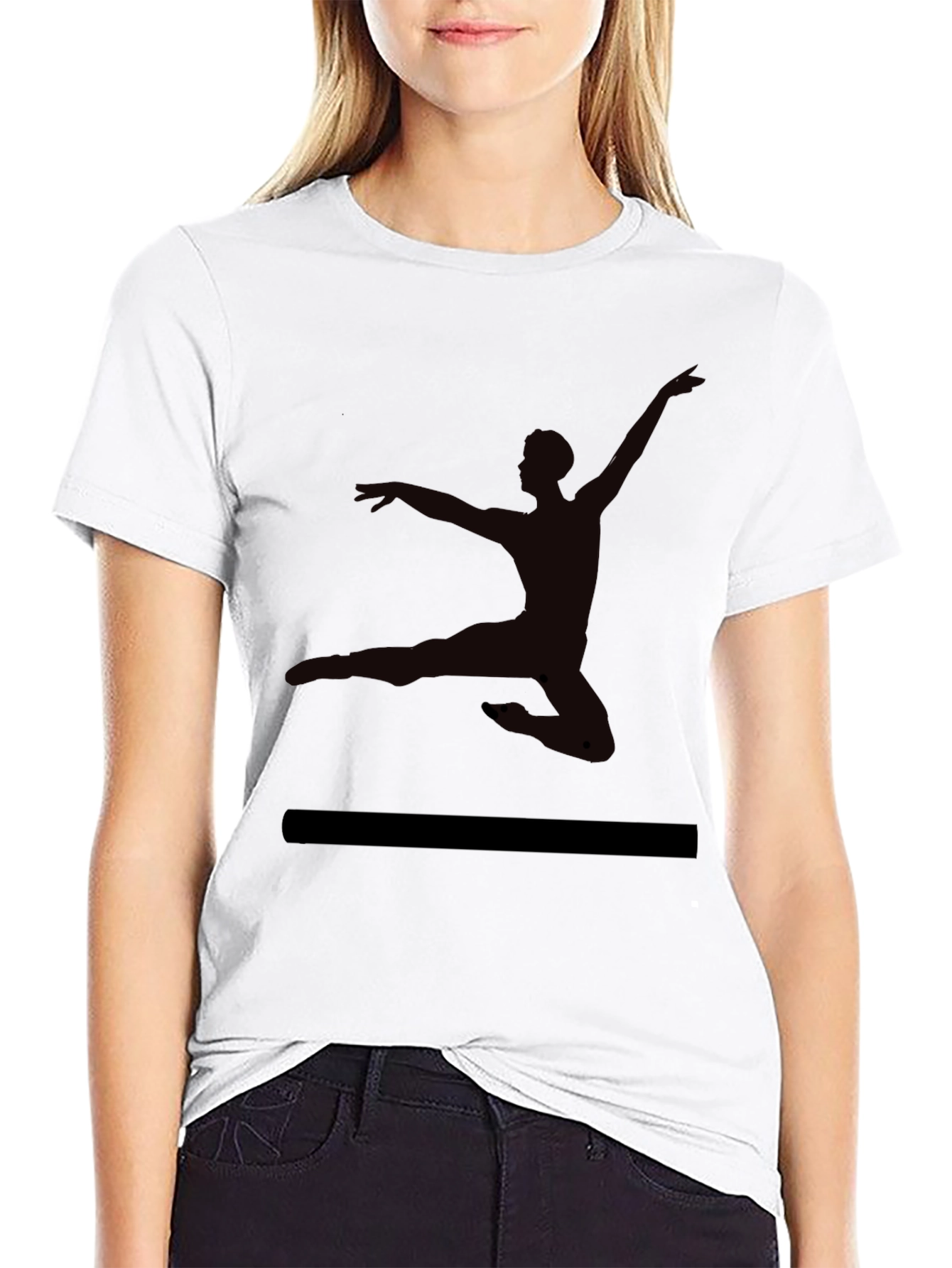 Ballet Silhouette Black T-Shirt