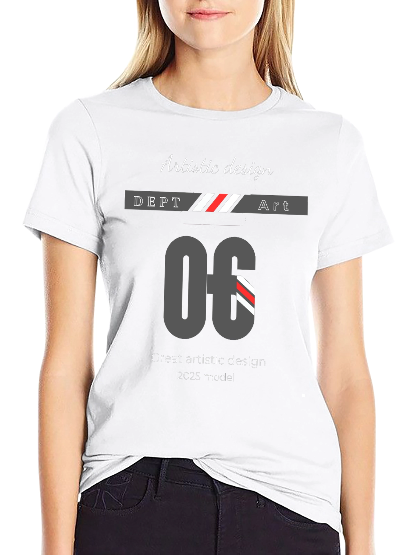 Artistic Design Black T-Shirt | 2025 Model
