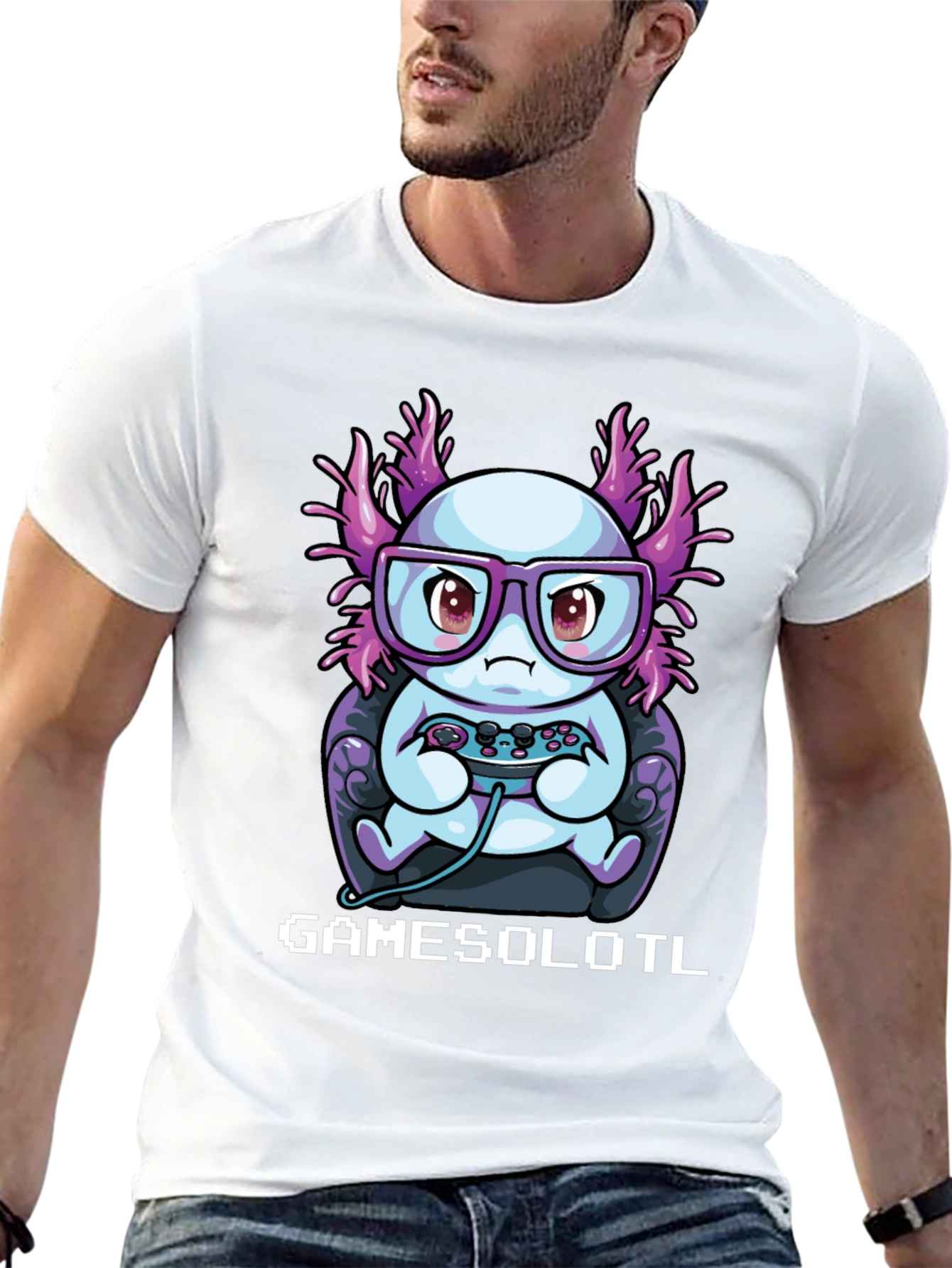 GAMESOLOTL T-Shirt - Gamer Axolotl Tee