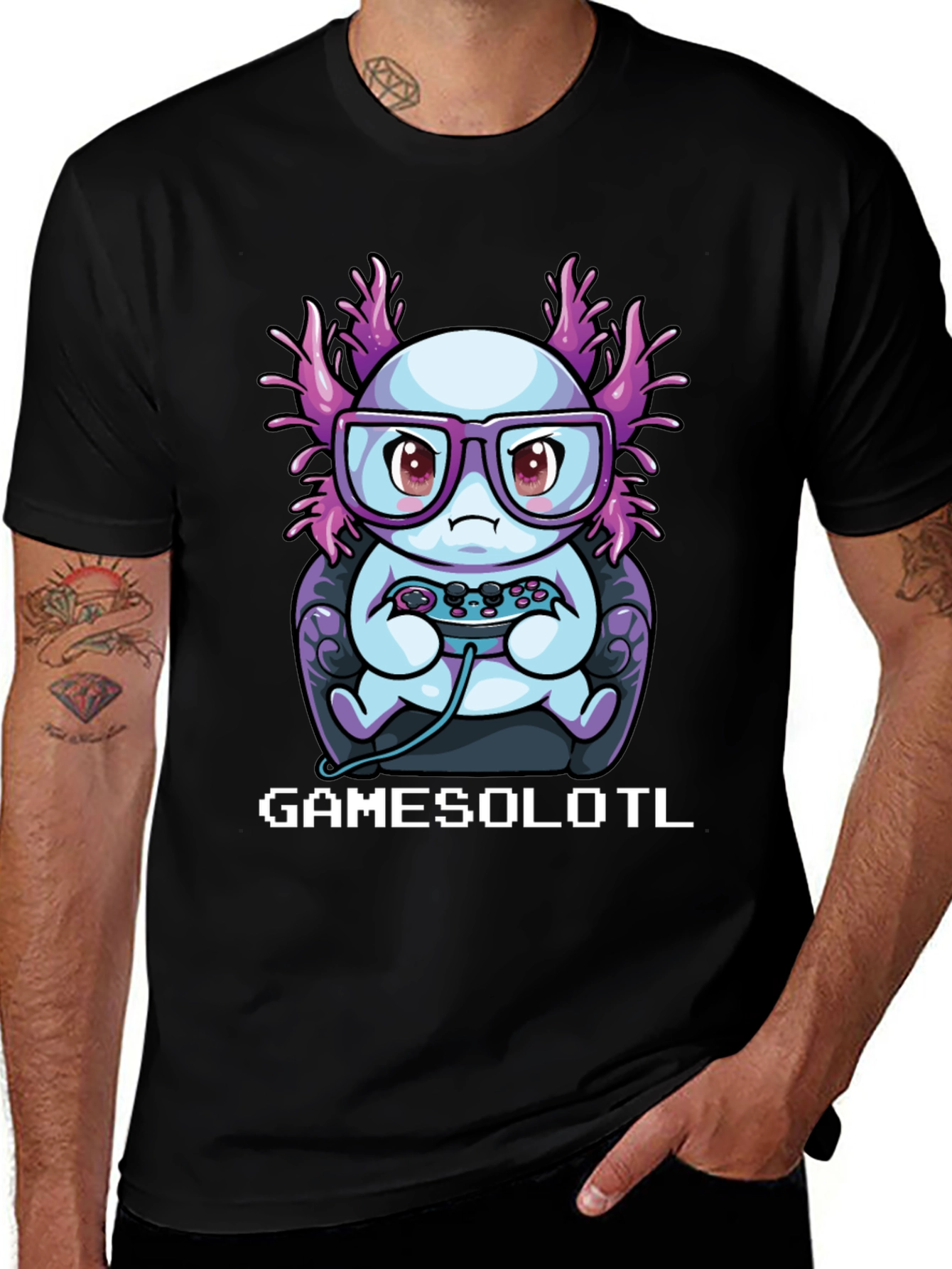 GAMESOLOTL T-Shirt - Gamer Axolotl Tee