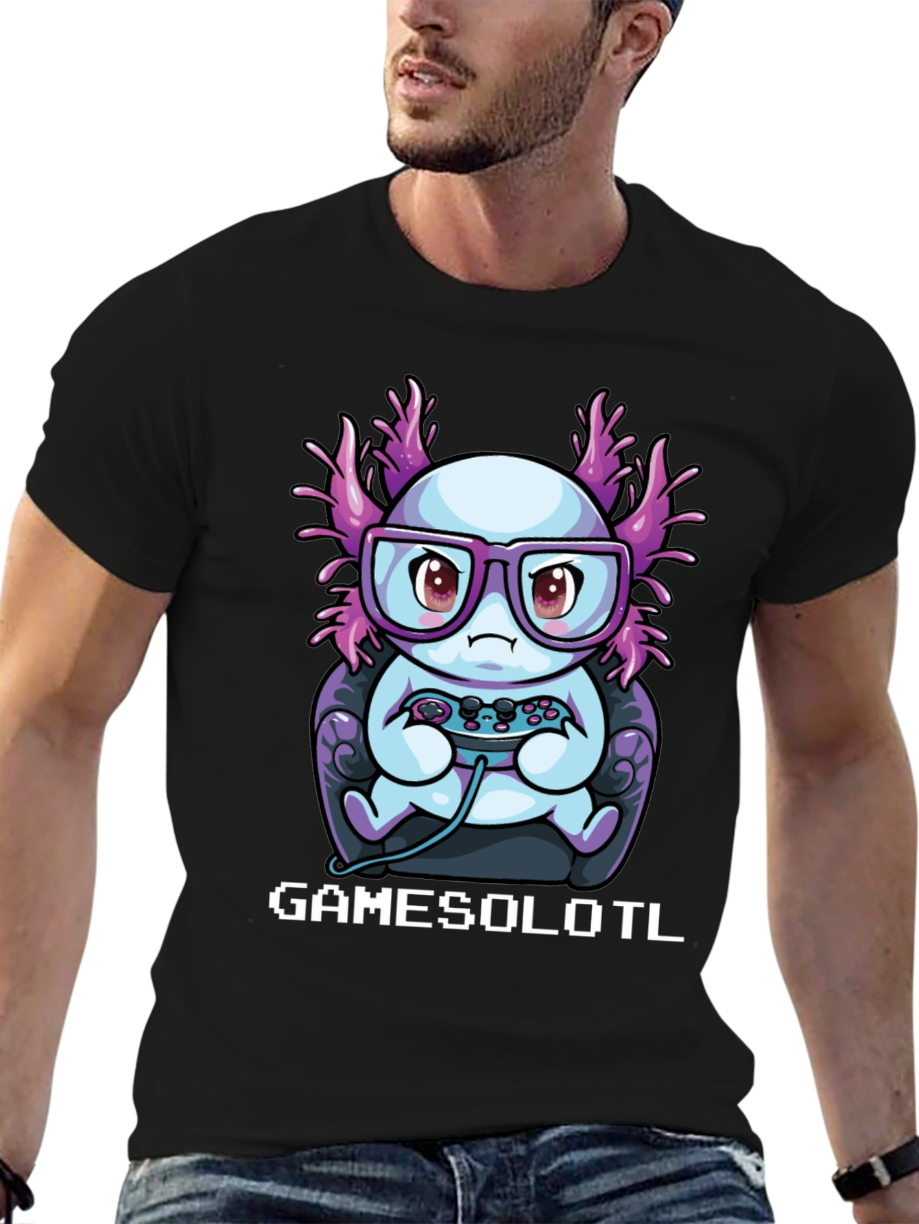 GAMESOLOTL T-Shirt - Gamer Axolotl Tee