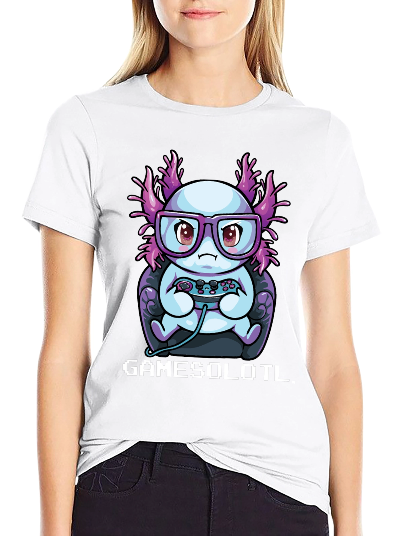 GAMESOLOTL T-Shirt - Gamer Axolotl Tee