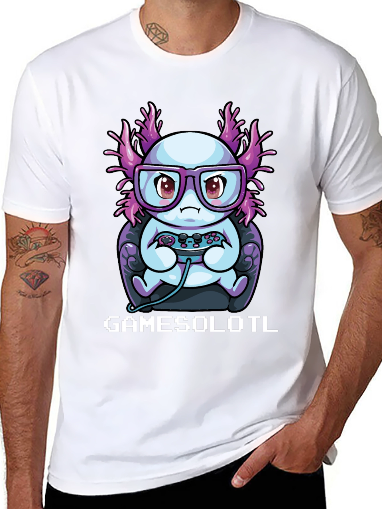 GAMESOLOTL T-Shirt - Gamer Axolotl Tee