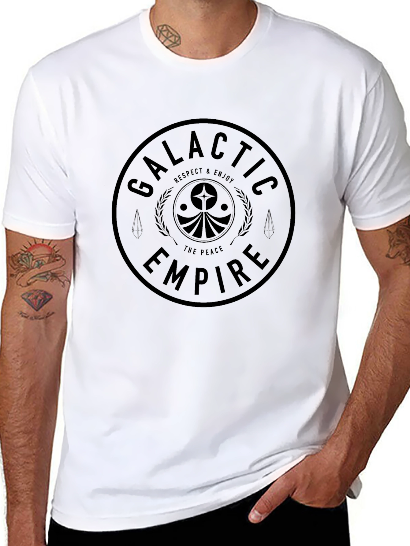 Galactic Empire Graphic T-Shirt - Black