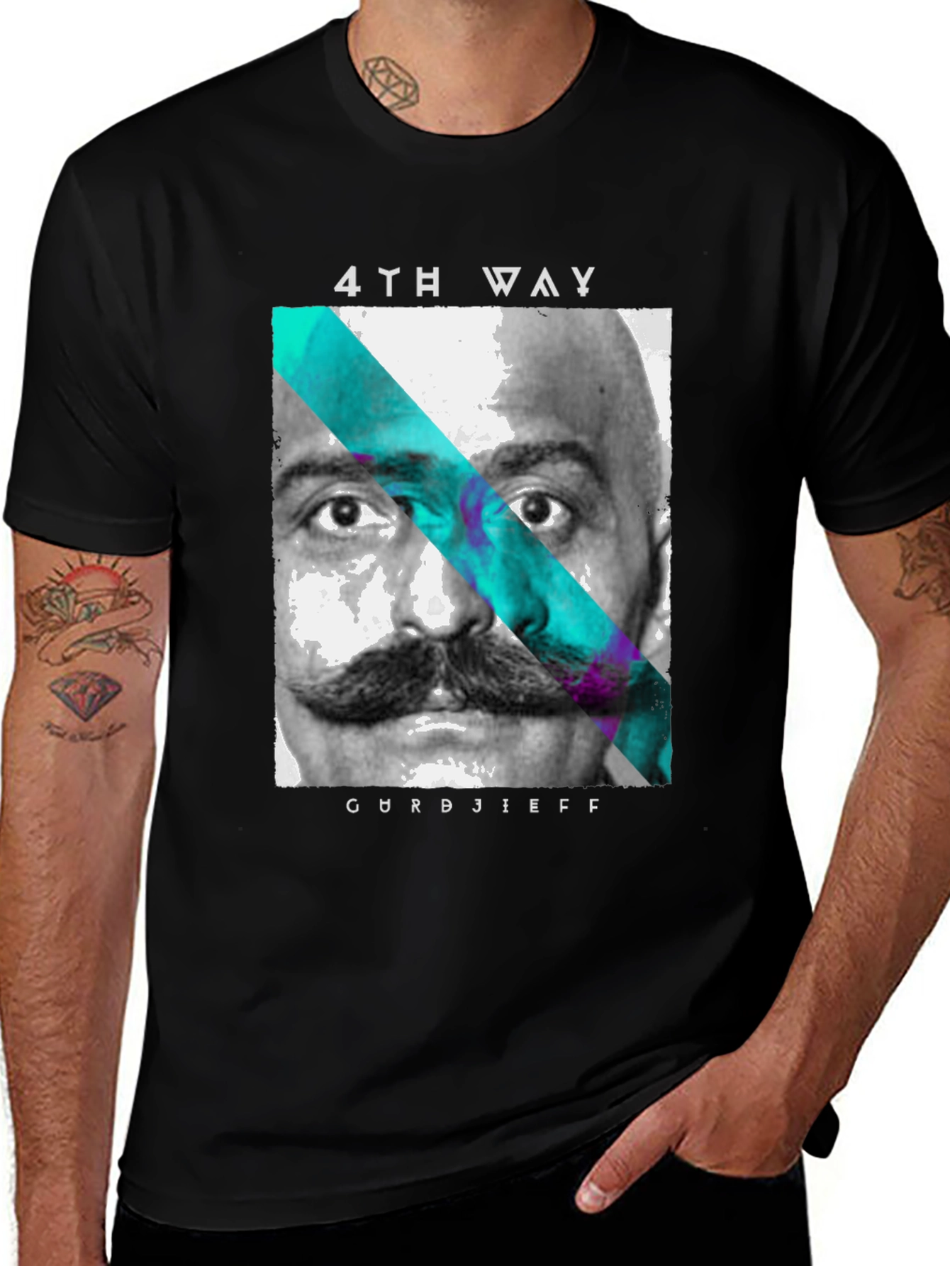 Gurdjieff 4th Way T-Shirt - Black Graphic Tee