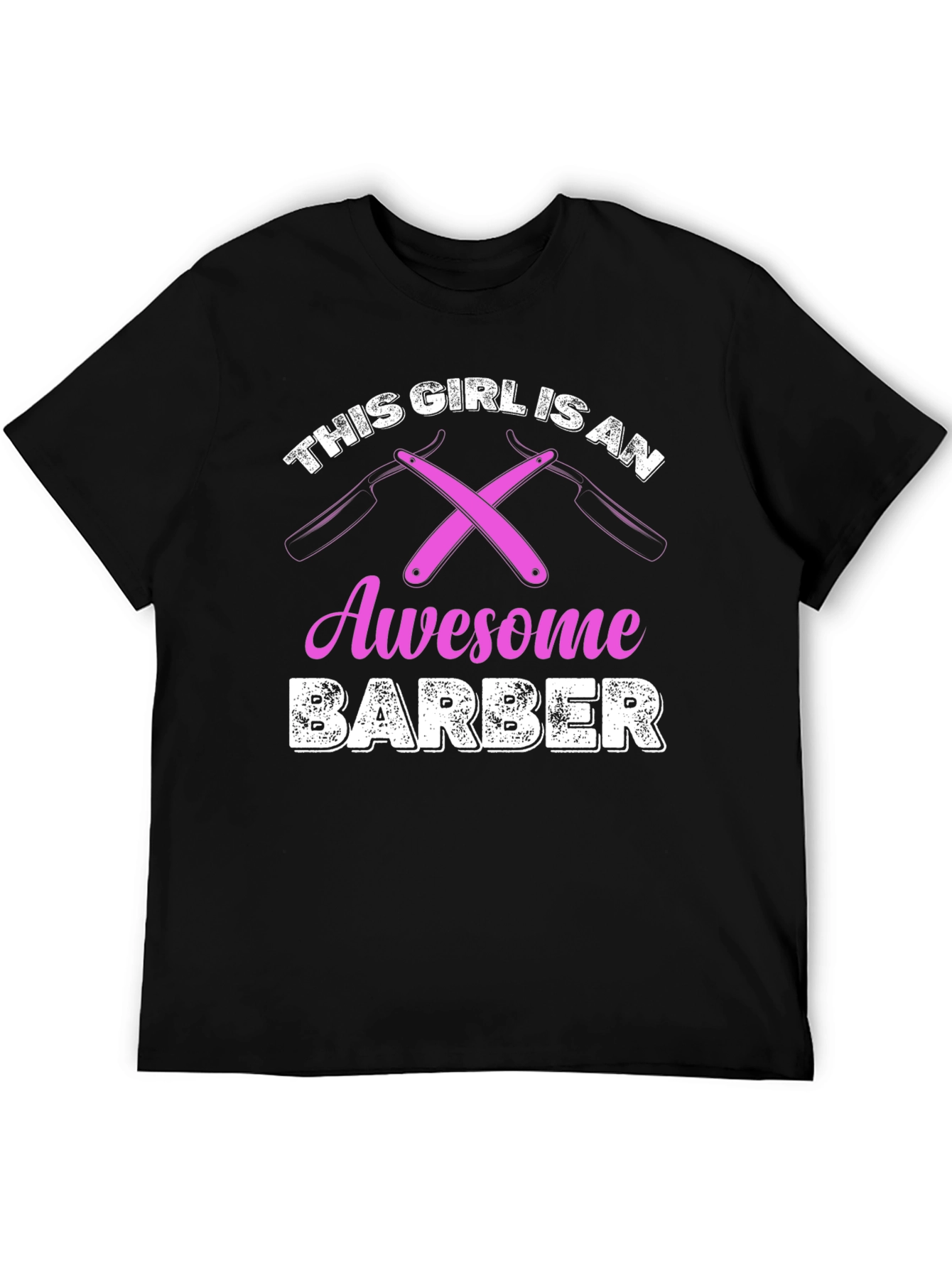 Awesome Barber Girl T-Shirt - Stylish & Unique!