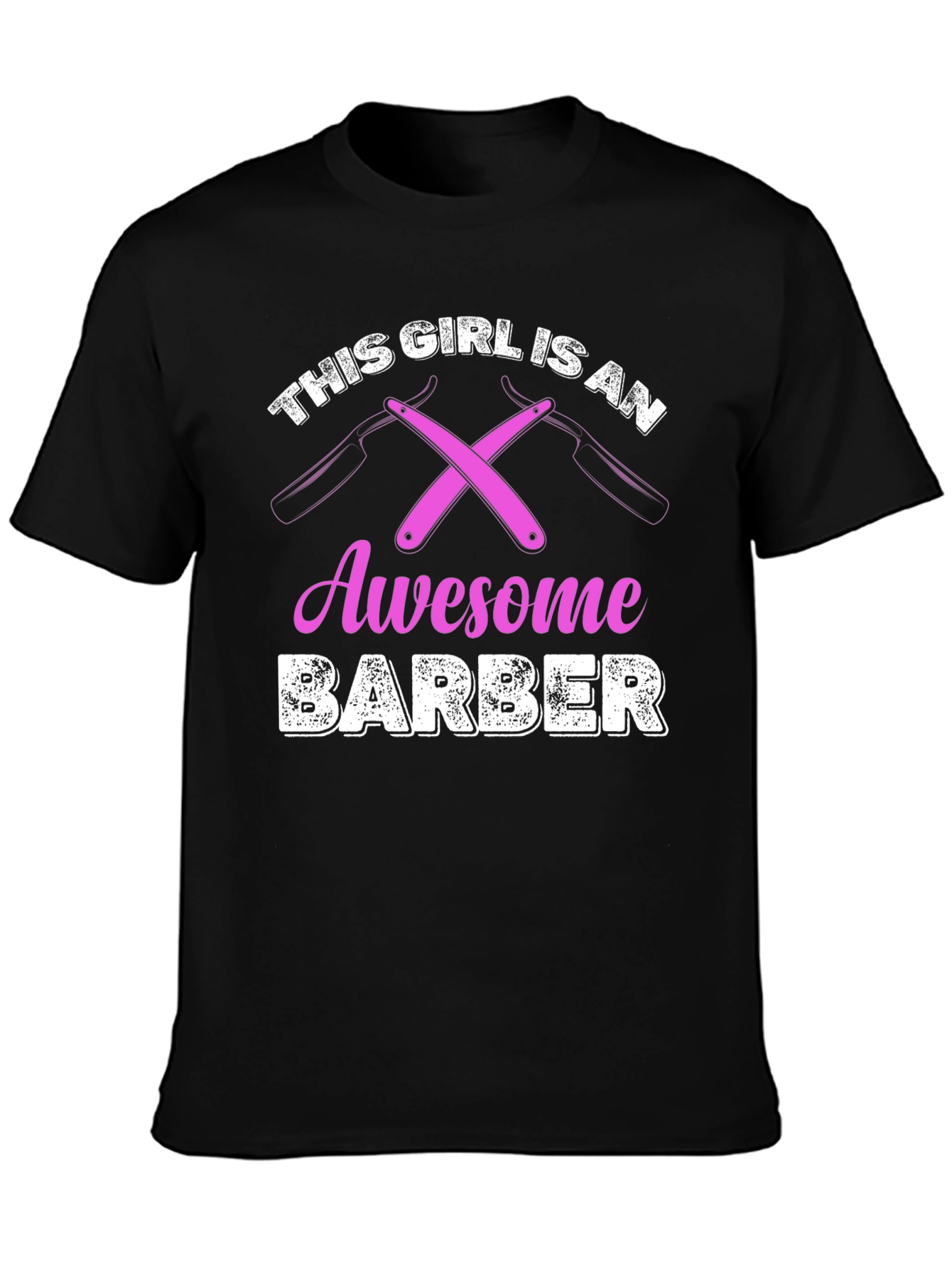 Awesome Barber Girl T-Shirt - Stylish & Unique!