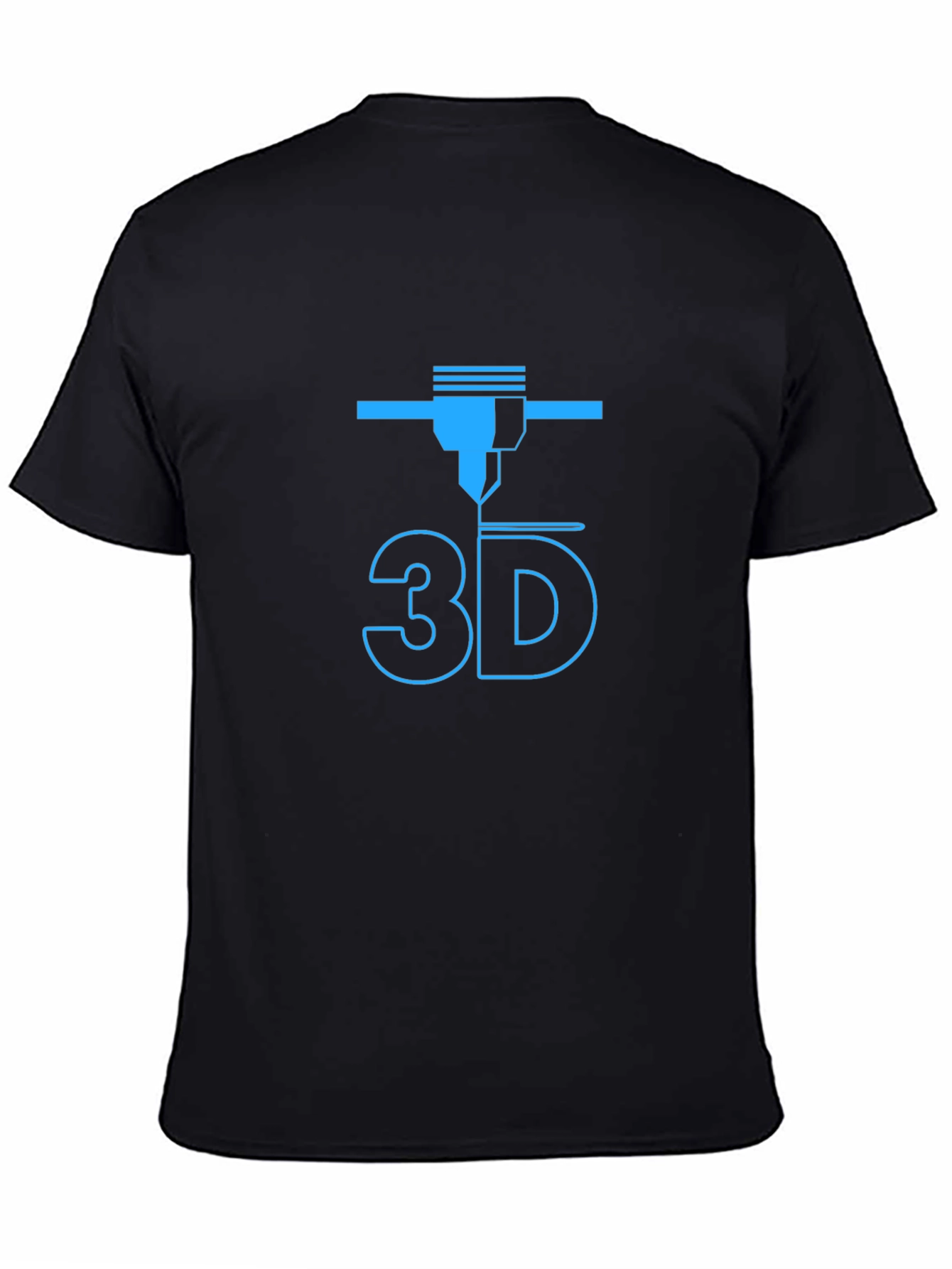3D Printer Design Black T-Shirt