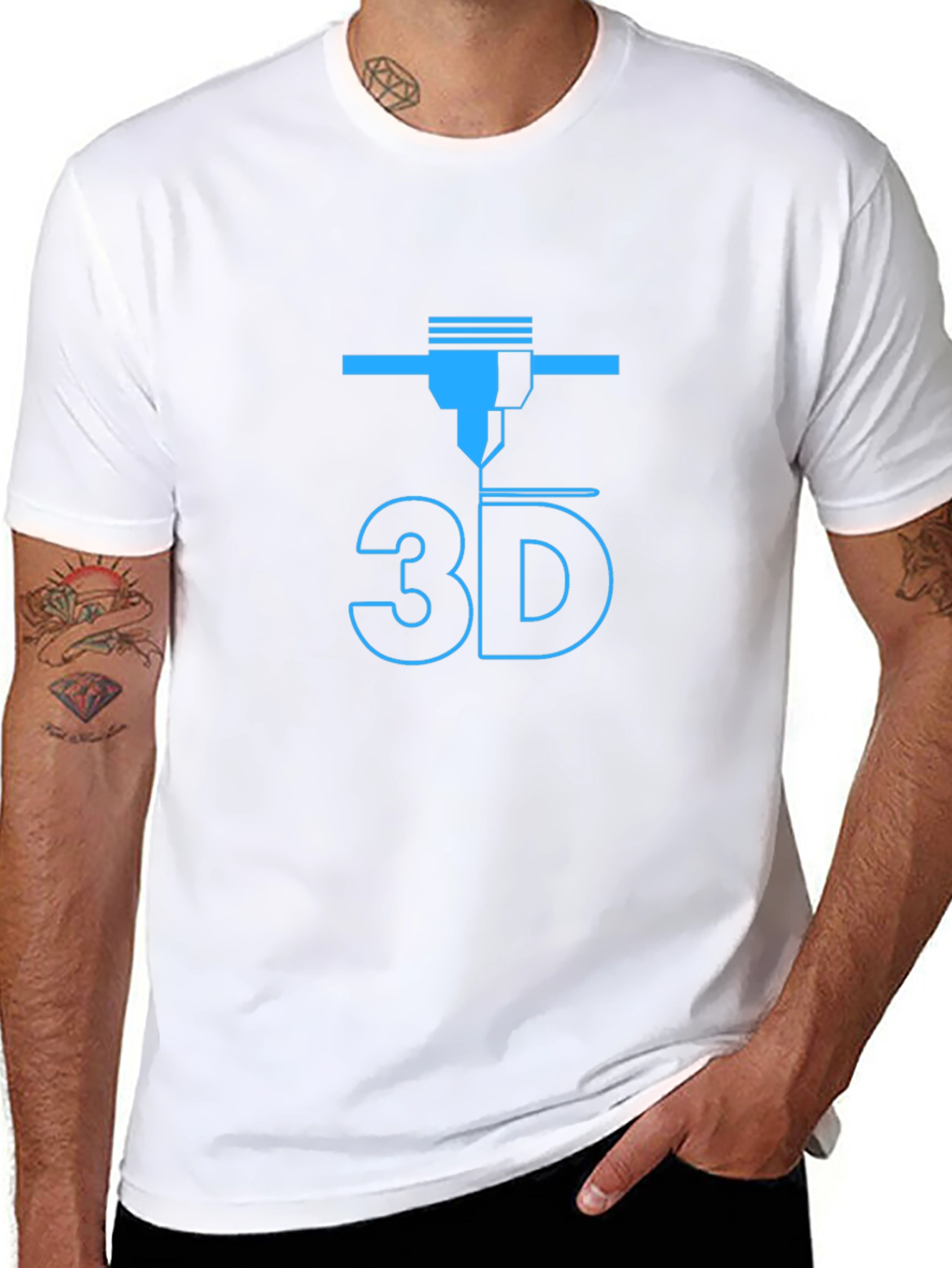 3D Printer Design Black T-Shirt