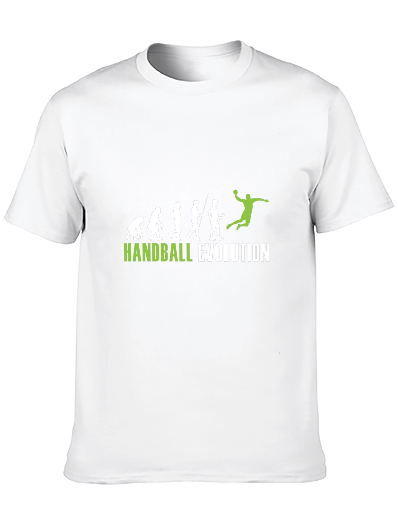 Handball Evolution Graphic Tee - Black Cotton T-Shirt