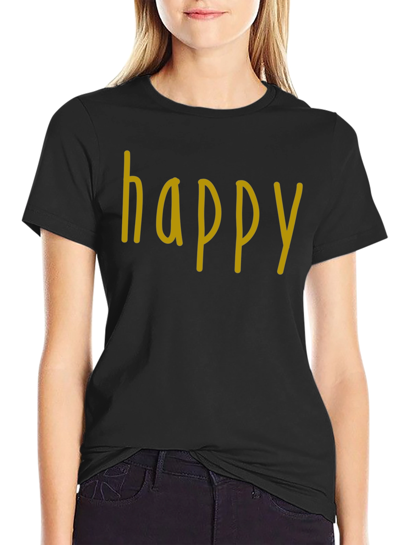 Happy Graphic T-Shirt - Casual Wear
