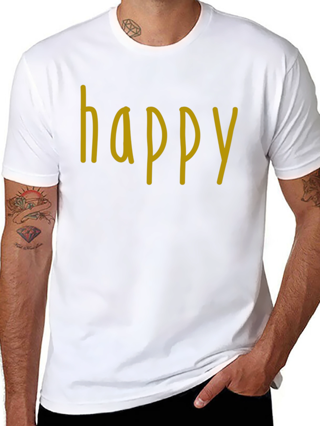 Happy Graphic T-Shirt - Casual Wear