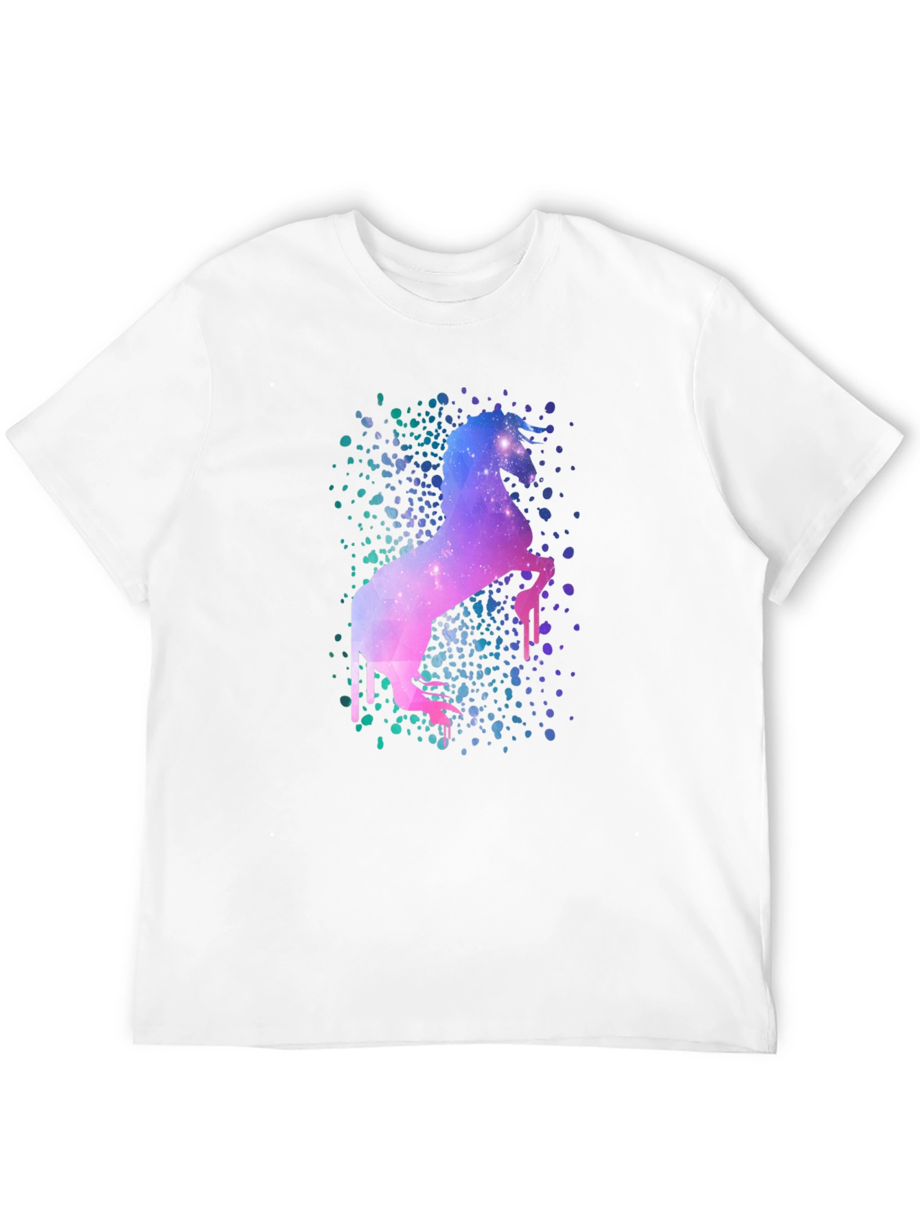 Galaxy Unicorn Black T-Shirt