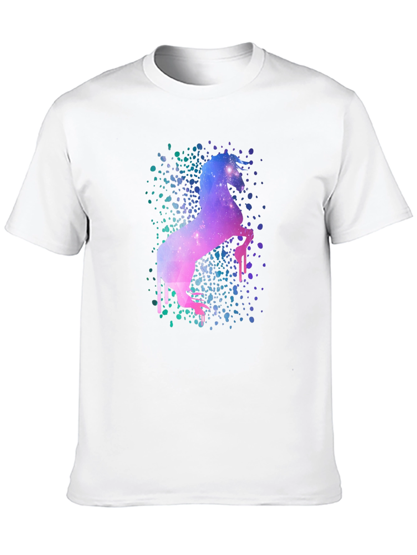 Galaxy Unicorn Black T-Shirt