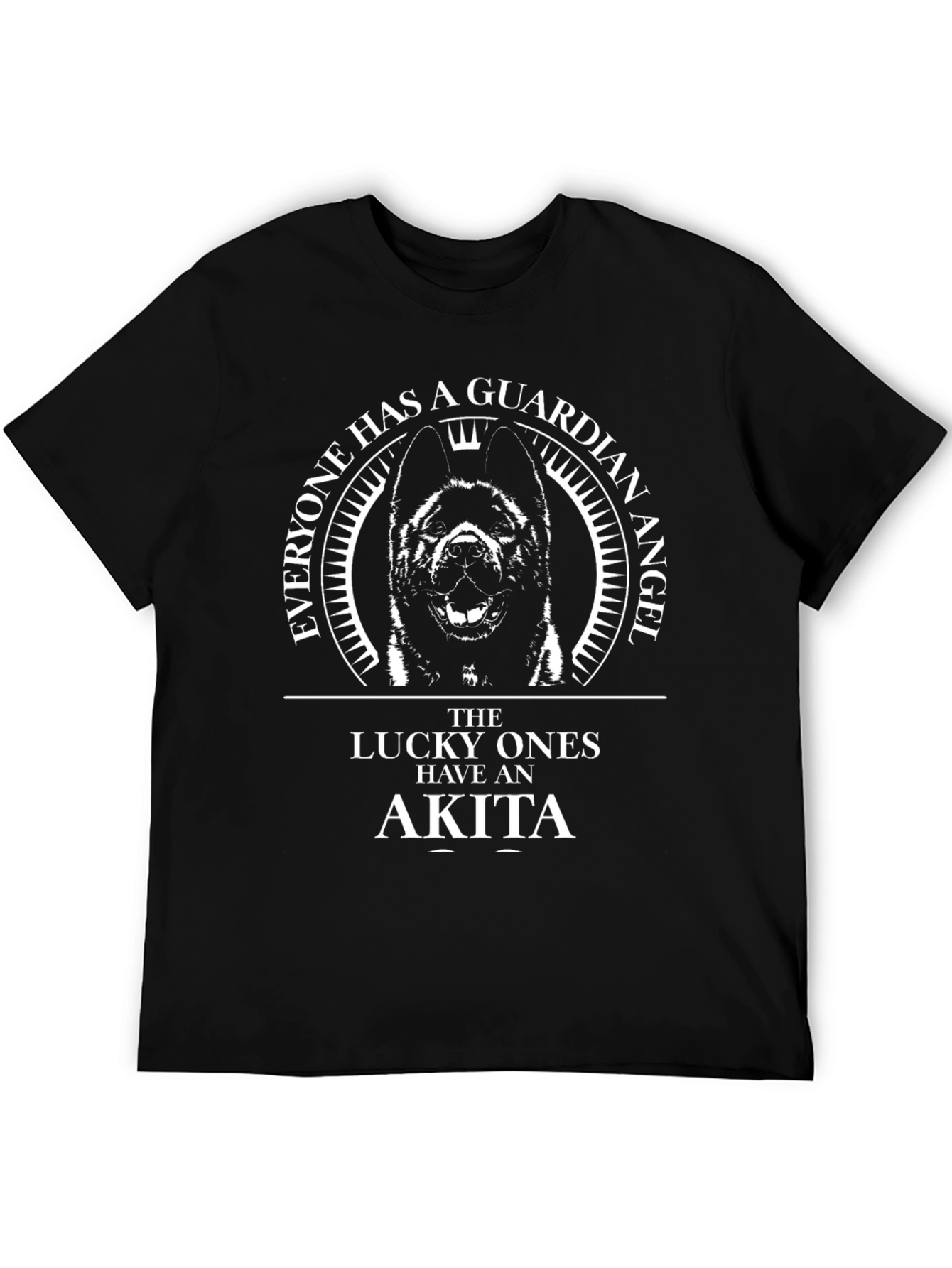 Akita Guardian Angel T-Shirt - Dog Lover Tee