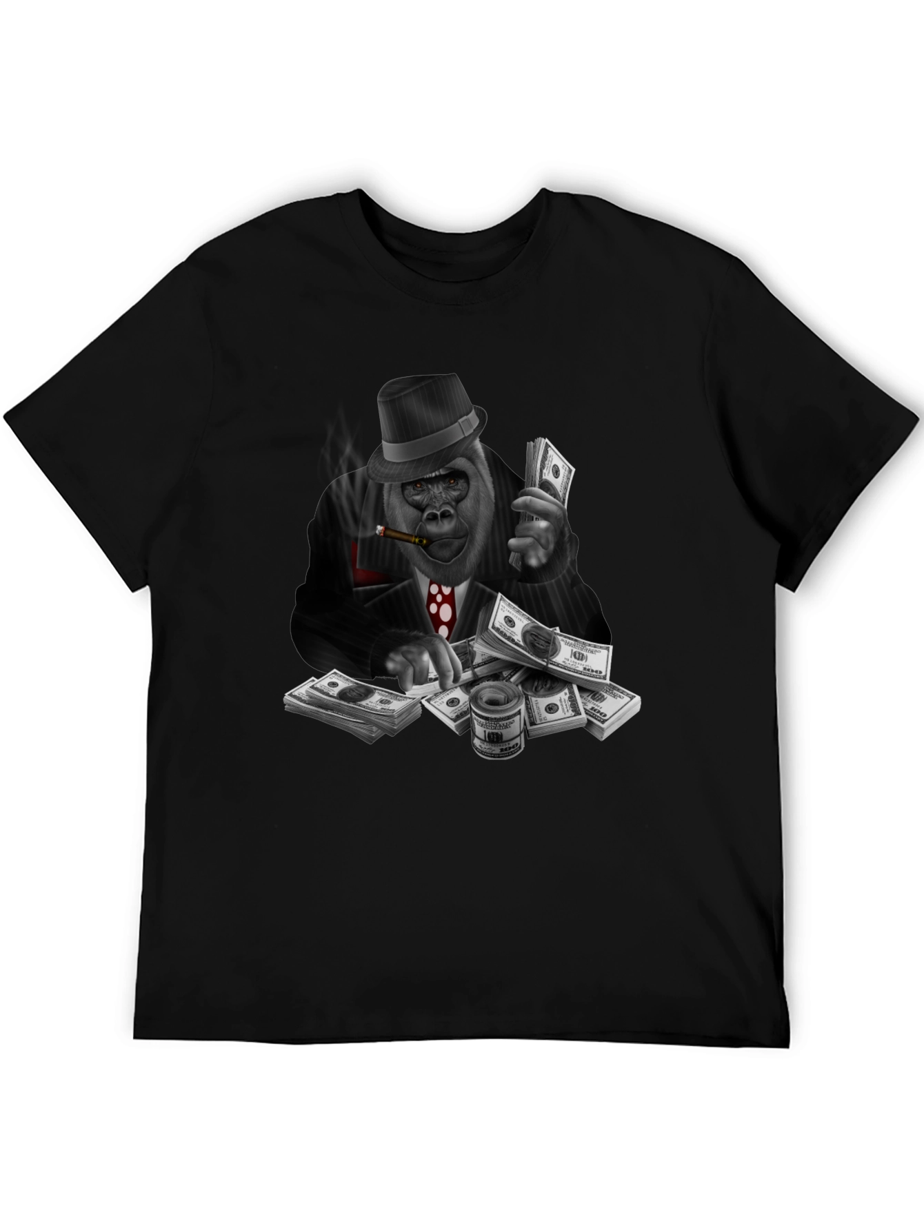 Gorilla Gangster Graphic Tee - Black