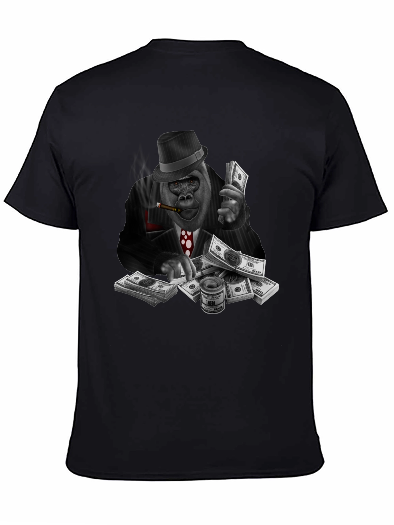 Gorilla Gangster Graphic Tee - Black