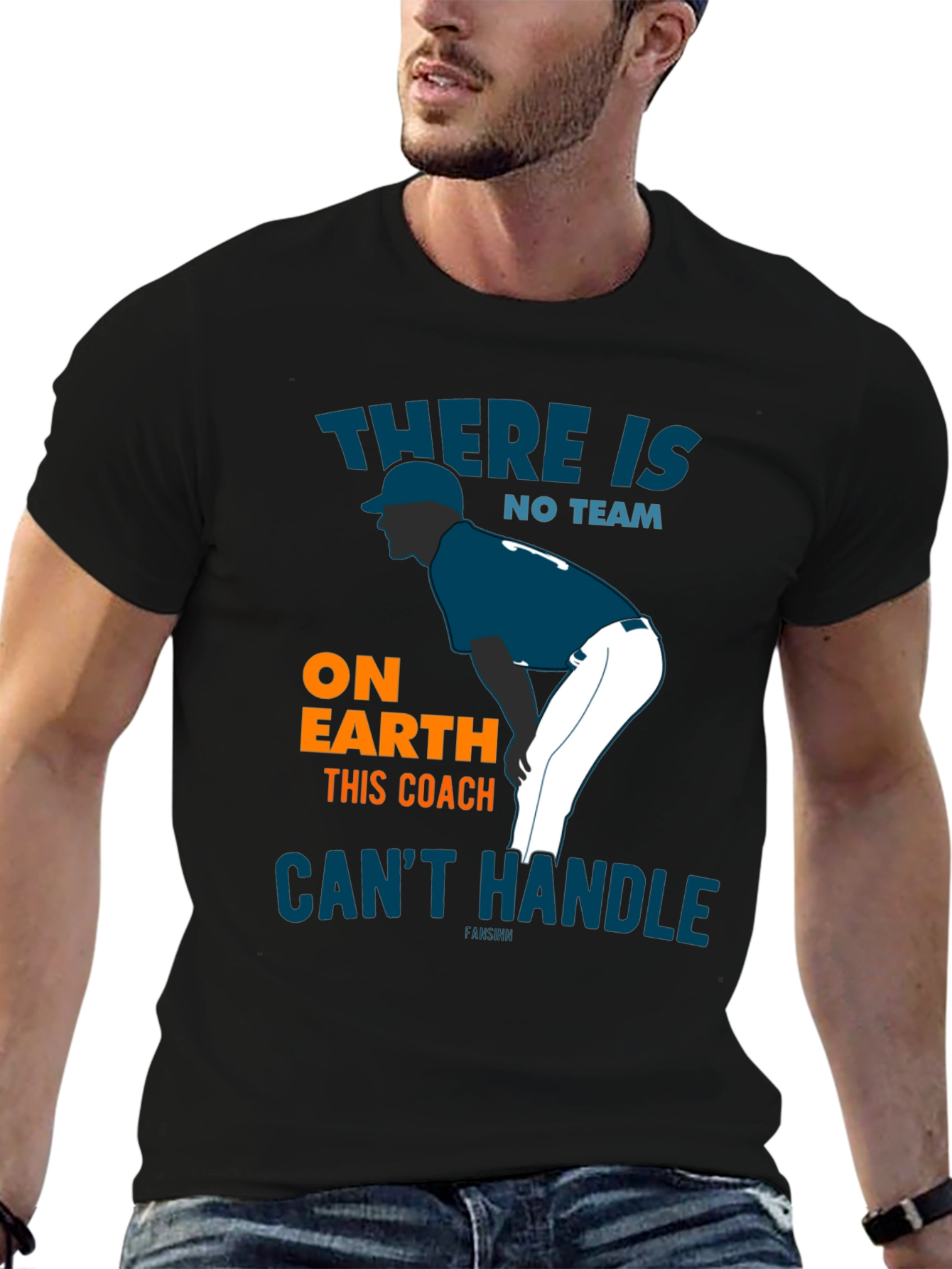 Baseball Coach T-Shirt - No Team Graphic Tee