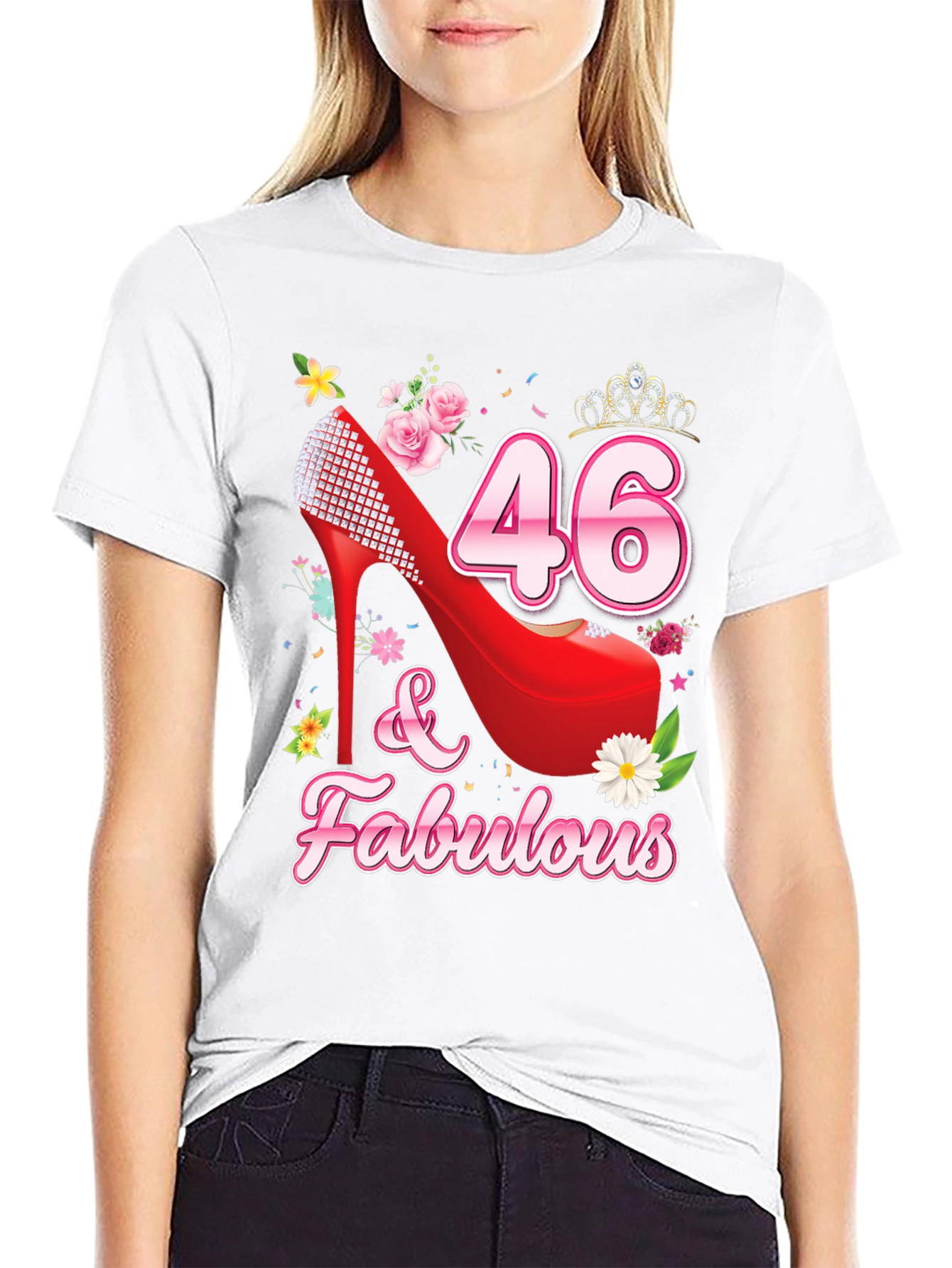 46 & Fabulous Birthday Graphic Tee