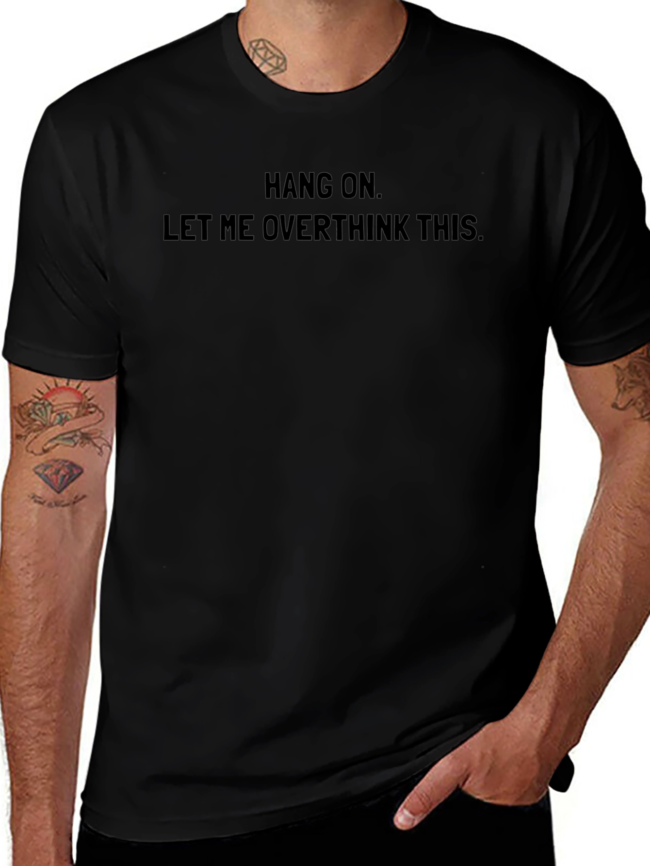 Hang On Overthinker T-Shirt - Soft Cotton Tee