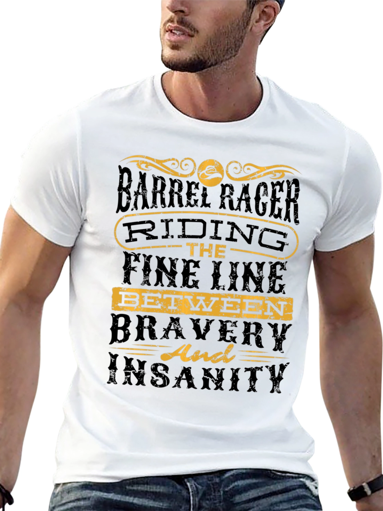 Barrel Racer Riding the Fine Line T-Shirt