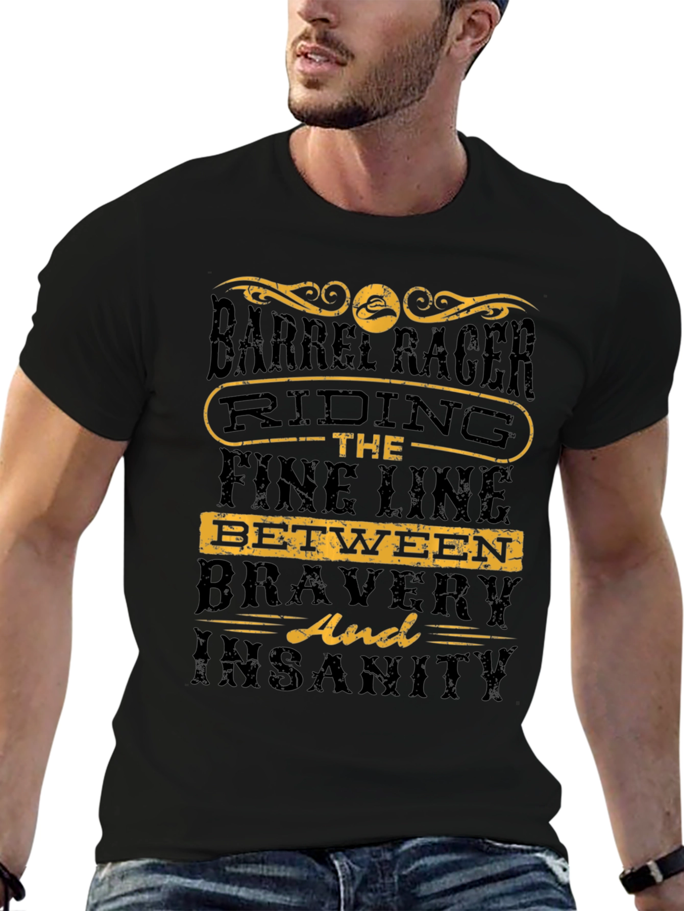 Barrel Racer Riding the Fine Line T-Shirt