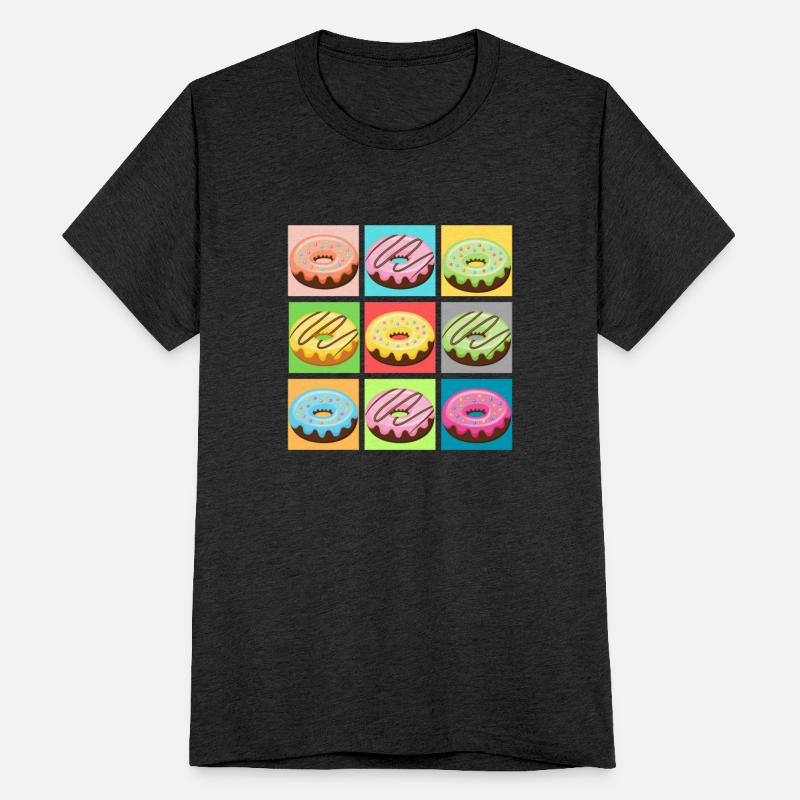 9 different donut glazed