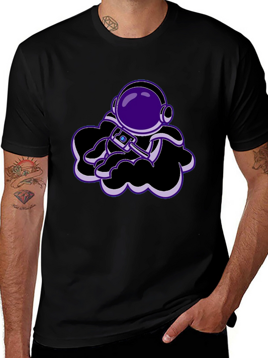 Astronaut in Clouds Graphic T-Shirt - Stylish Casual Wear