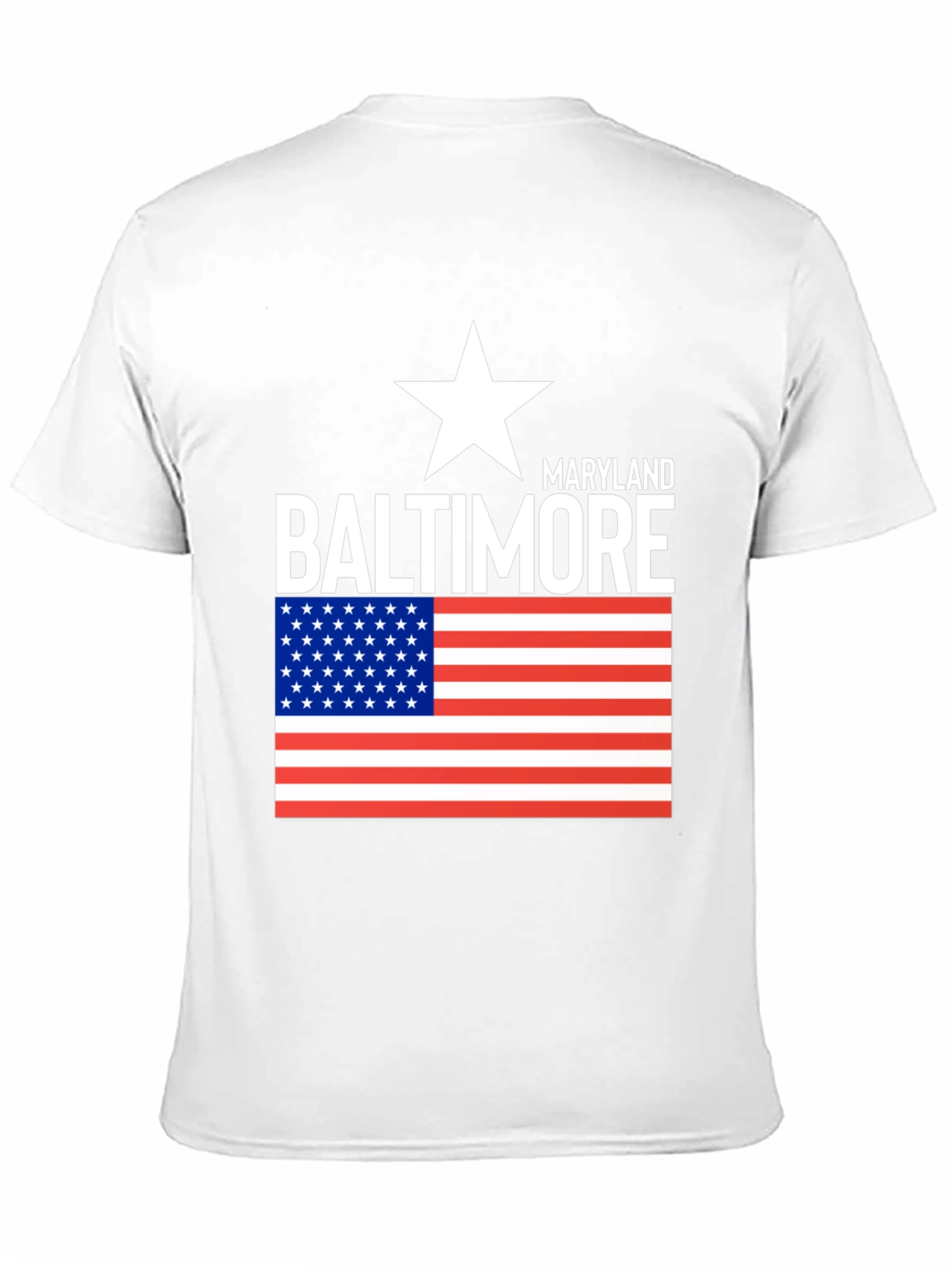 Baltimore Maryland US Flag T-Shirt