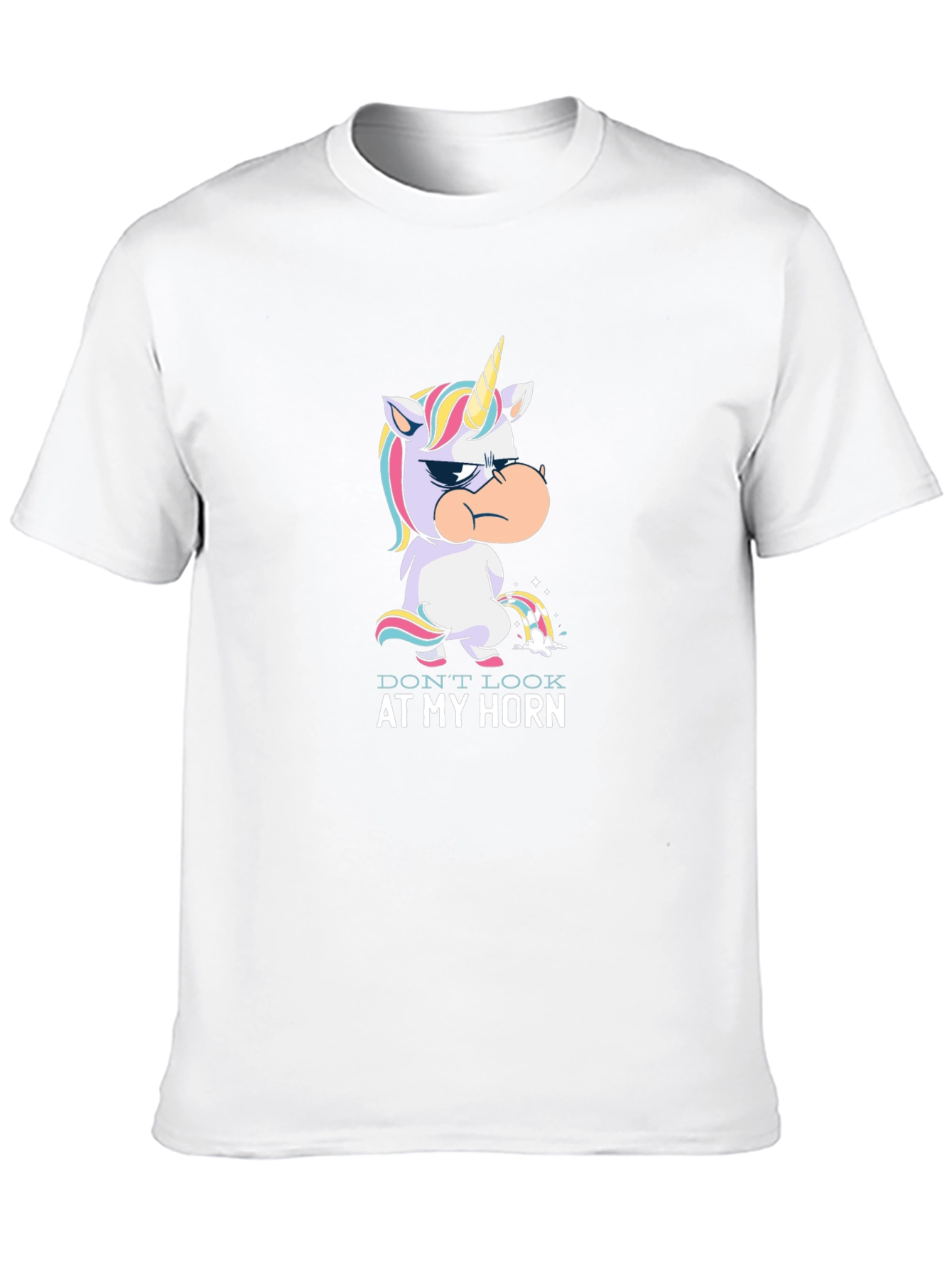 Grumpy Unicorn Rainbow Pee T-Shirt