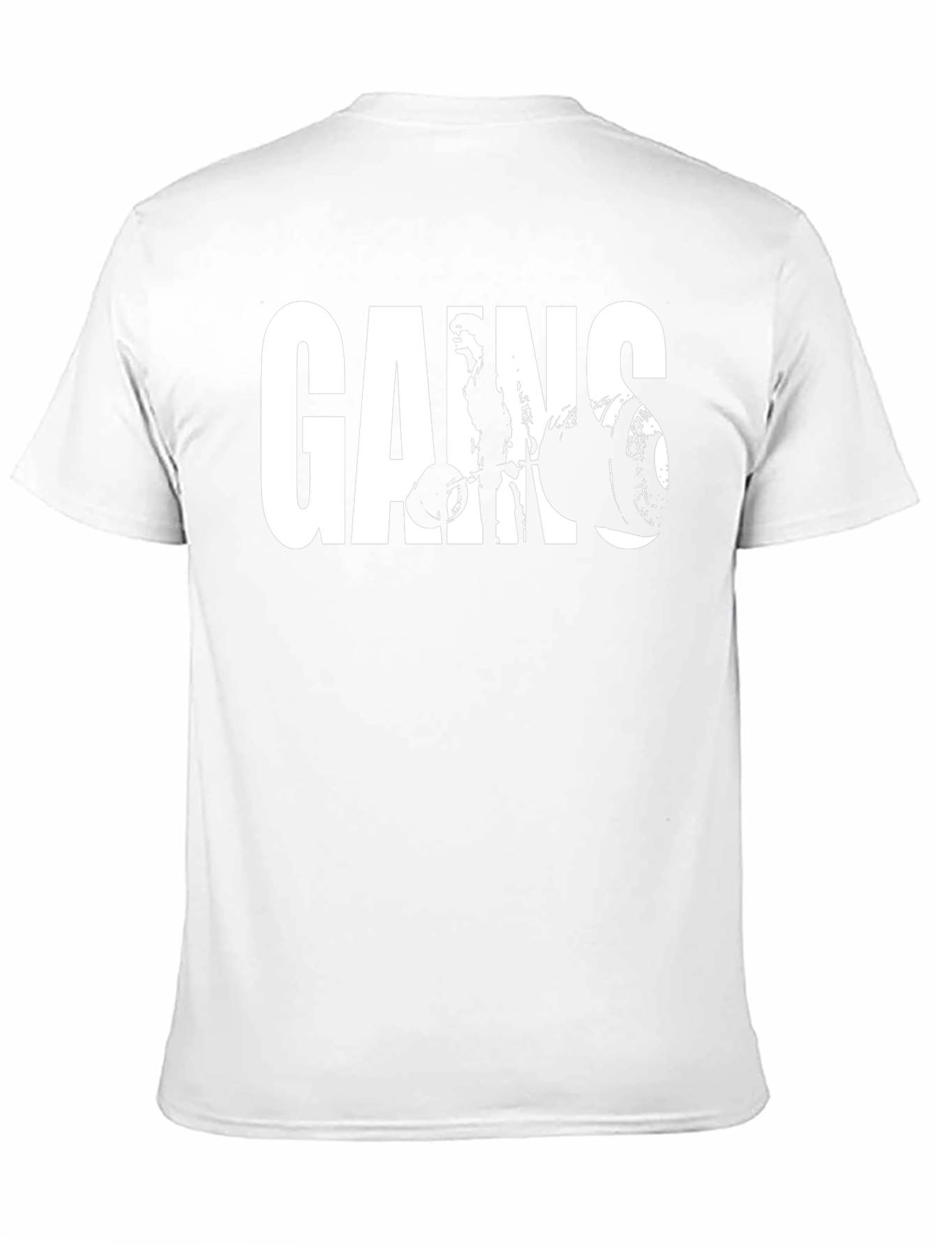 Gains Graphic Tee - Black Gym Shirt