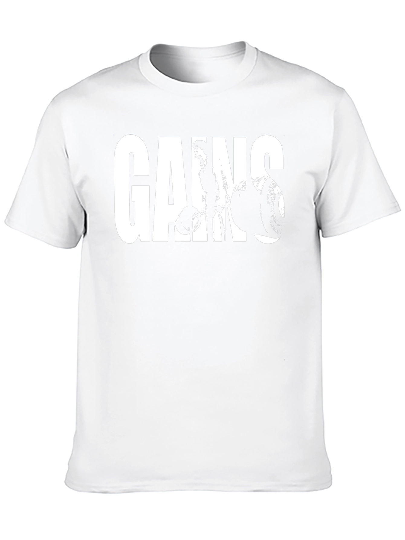 Gains Graphic Tee - Black Gym Shirt