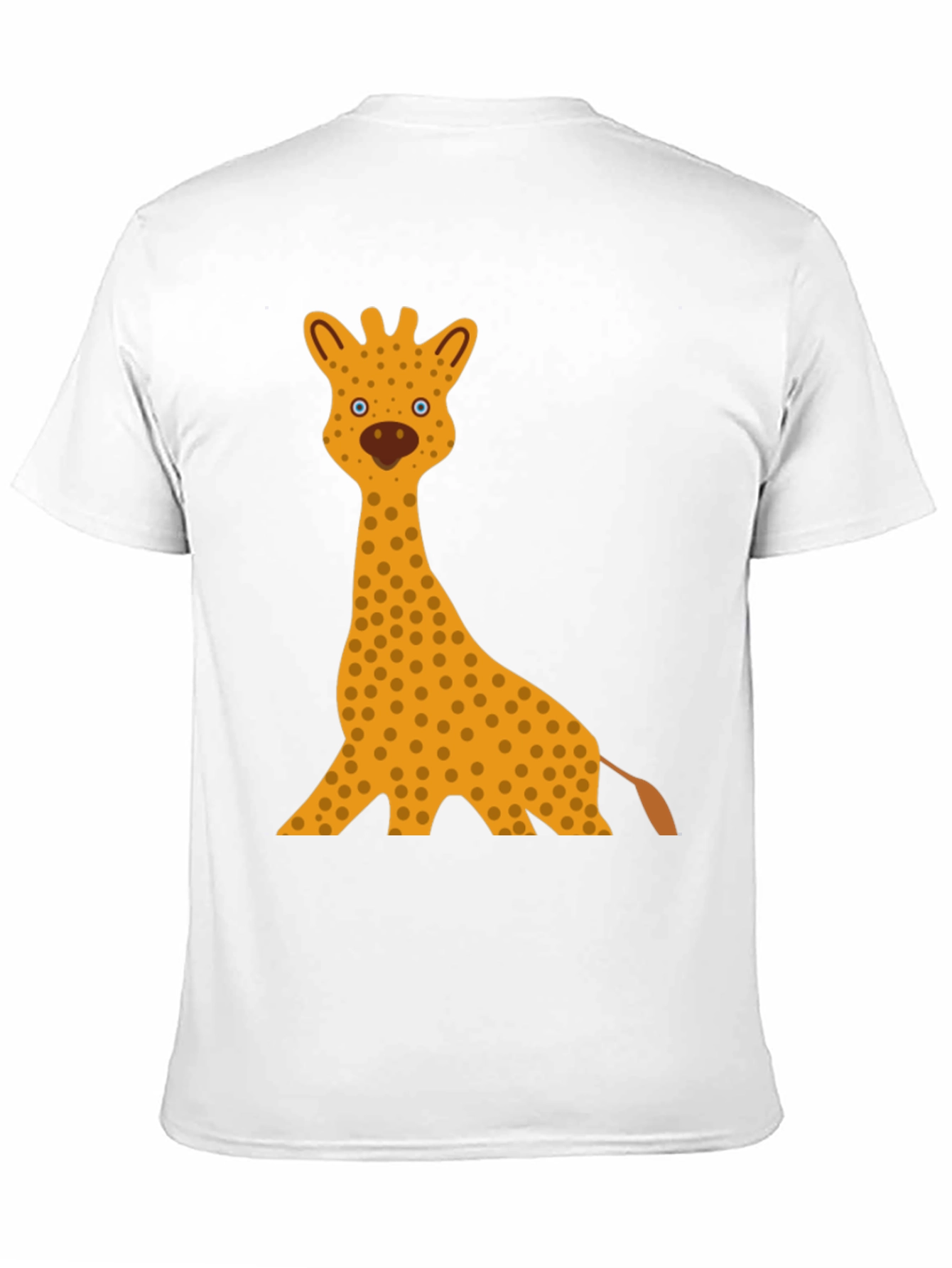 Giraffe Graphic Tee - Black Cotton T-Shirt