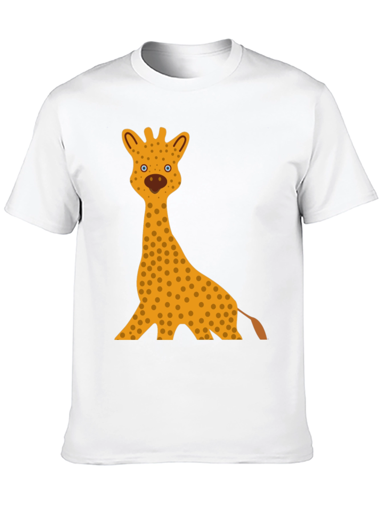 Giraffe Graphic Tee - Black Cotton T-Shirt