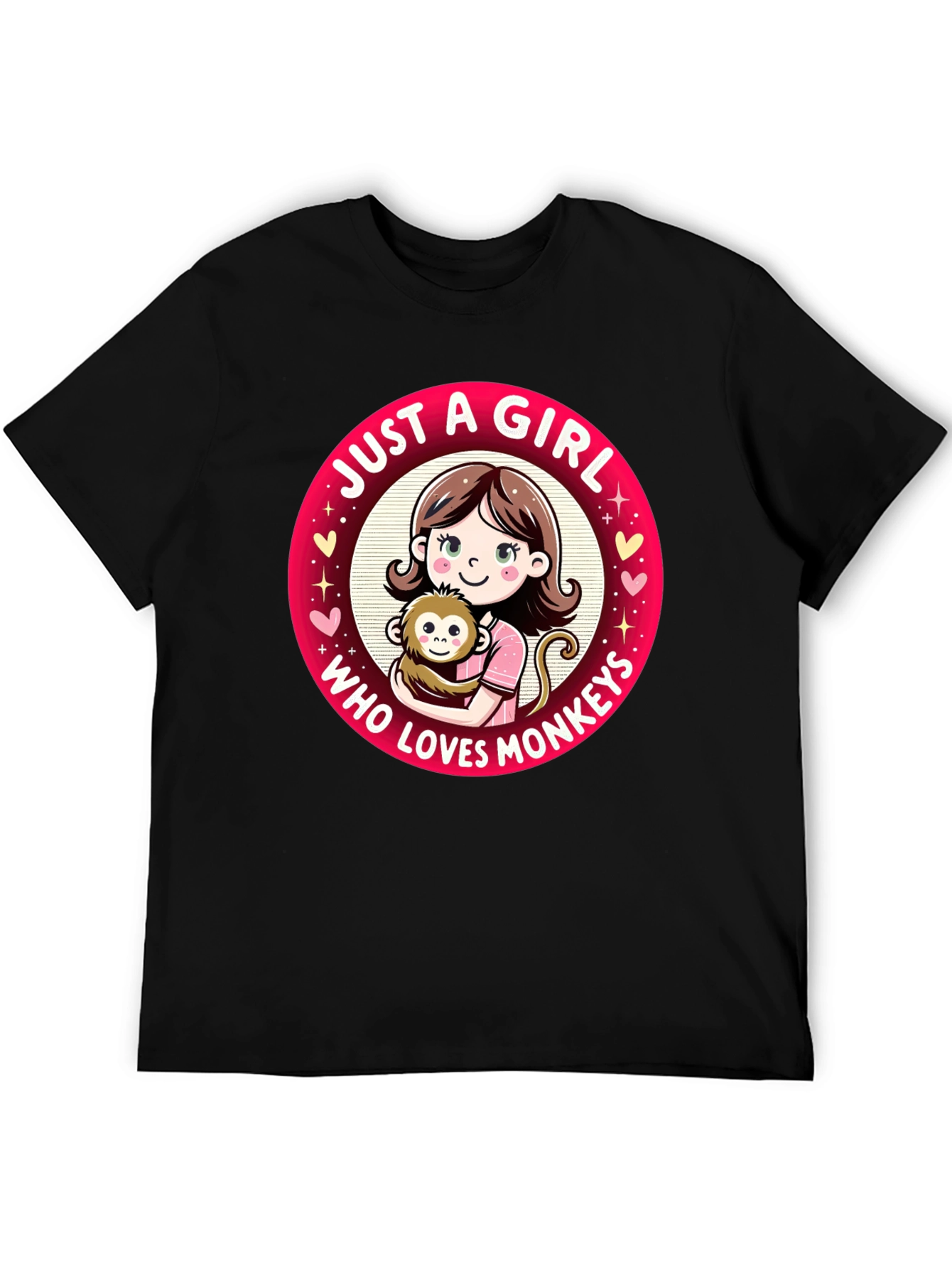 Just A Girl Who Loves Monkeys T-Shirt