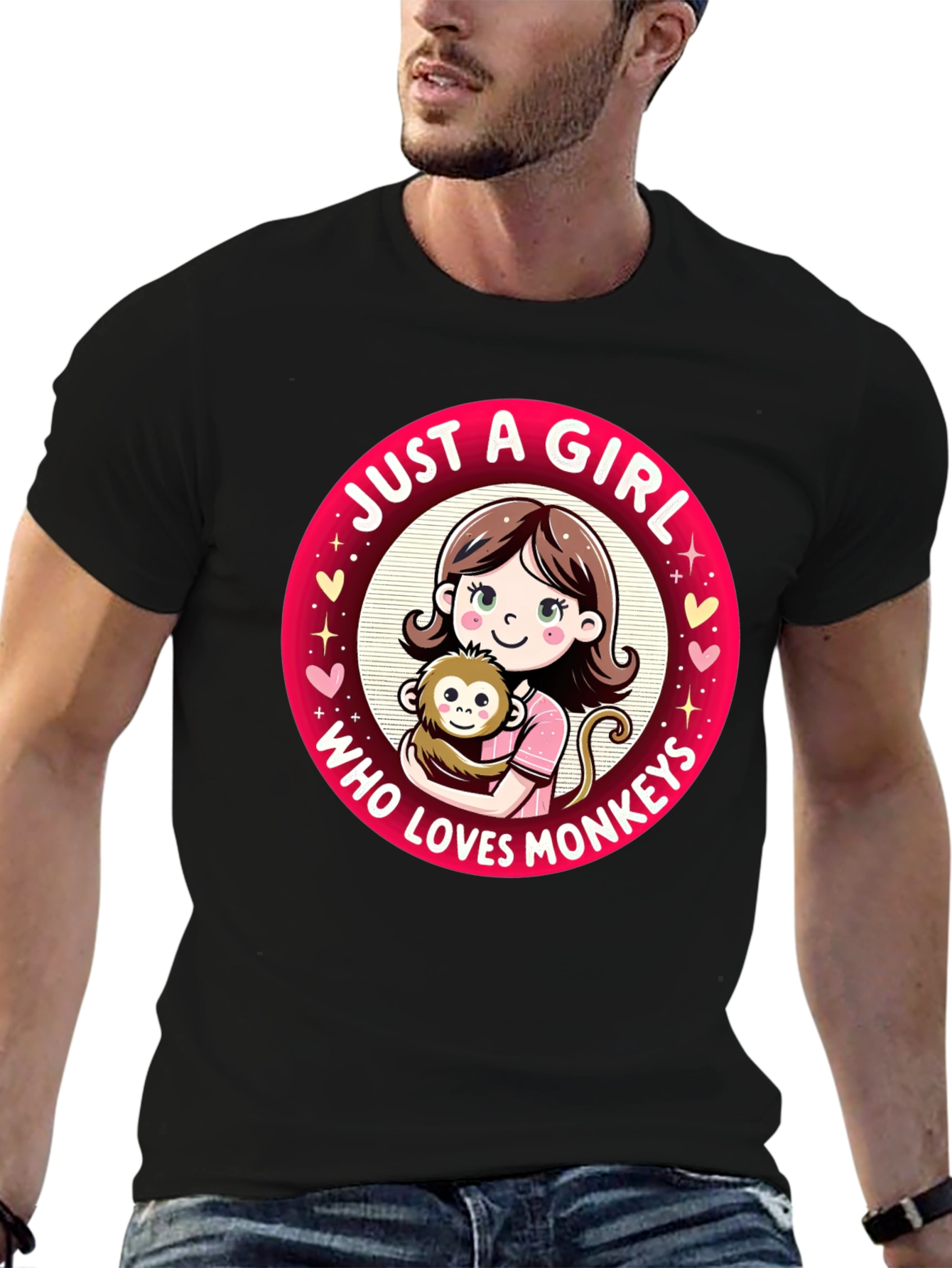 Just A Girl Who Loves Monkeys T-Shirt