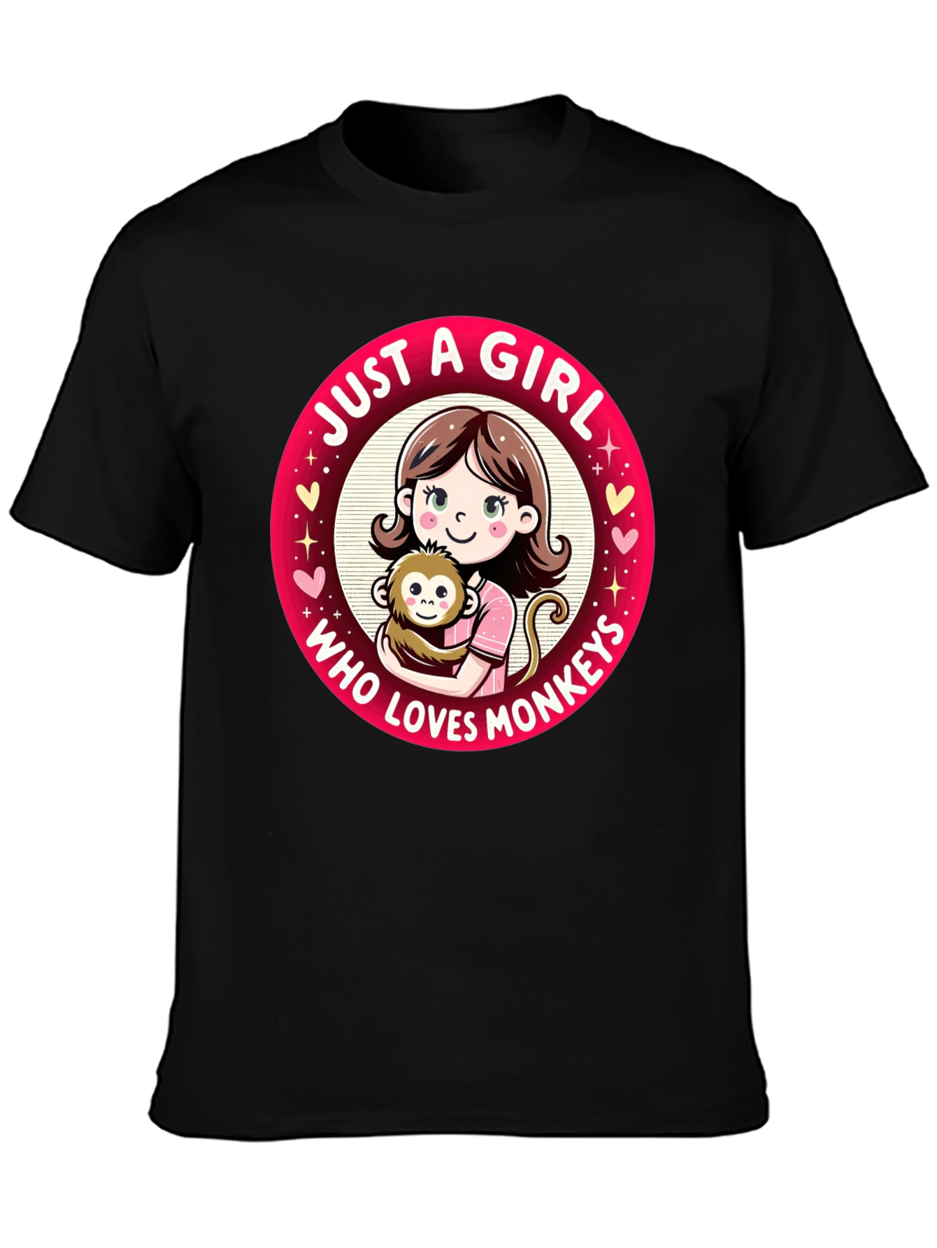 Just A Girl Who Loves Monkeys T-Shirt