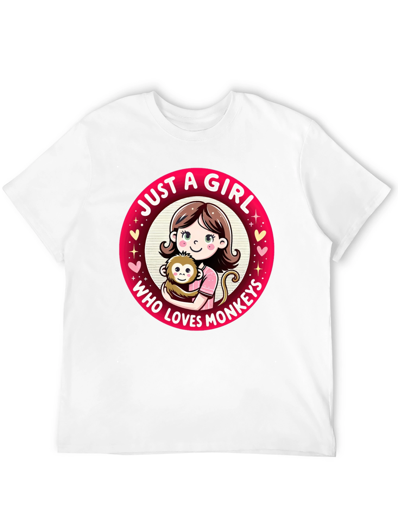 Just A Girl Who Loves Monkeys T-Shirt