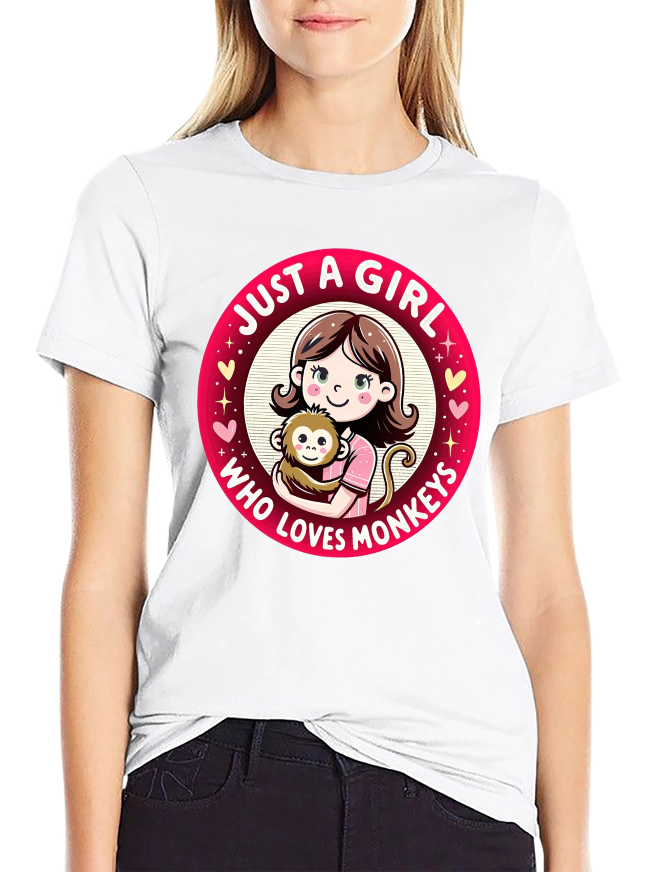 Just A Girl Who Loves Monkeys T-Shirt