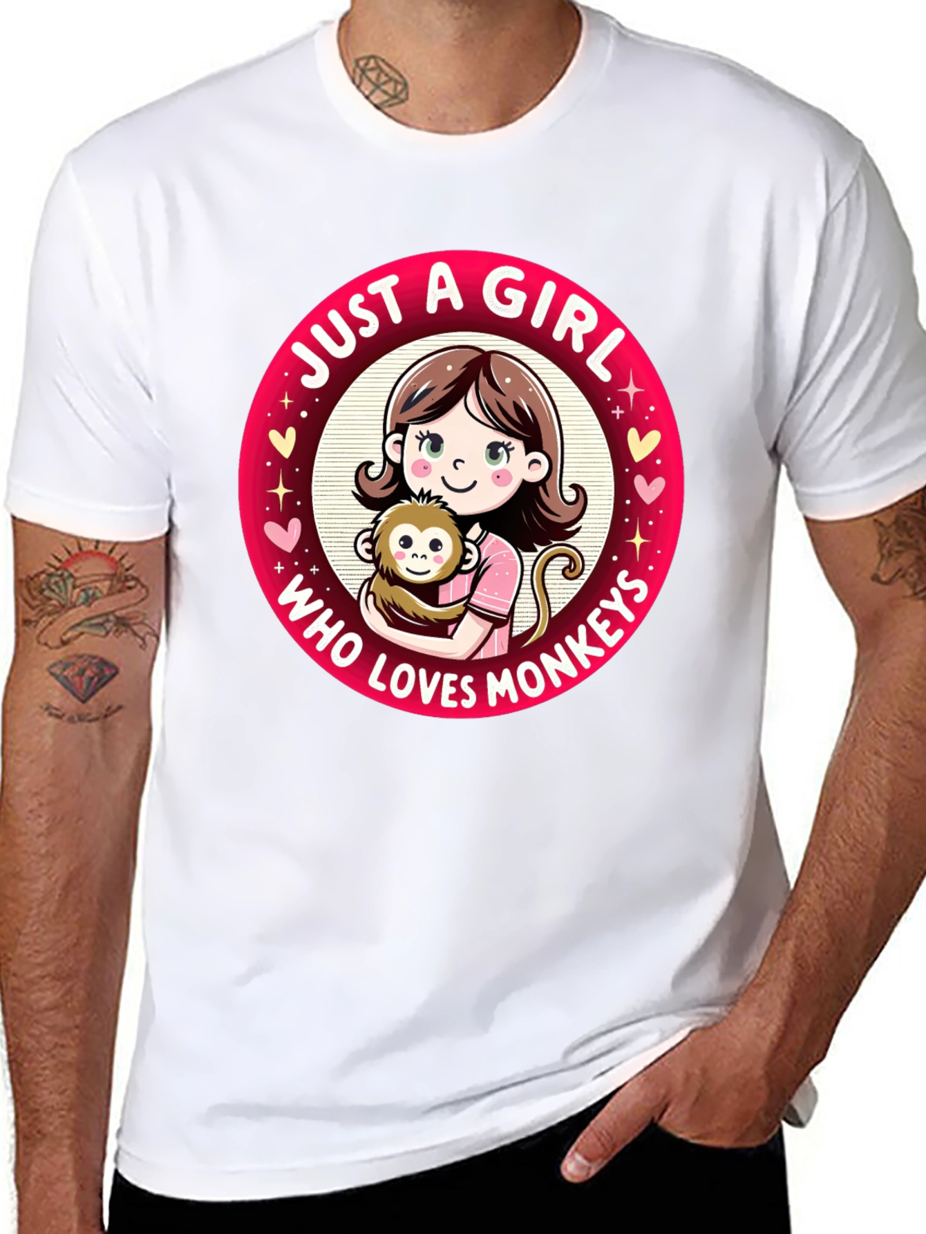Just A Girl Who Loves Monkeys T-Shirt