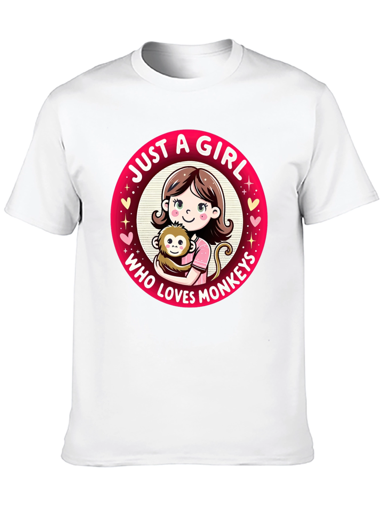 Just A Girl Who Loves Monkeys T-Shirt