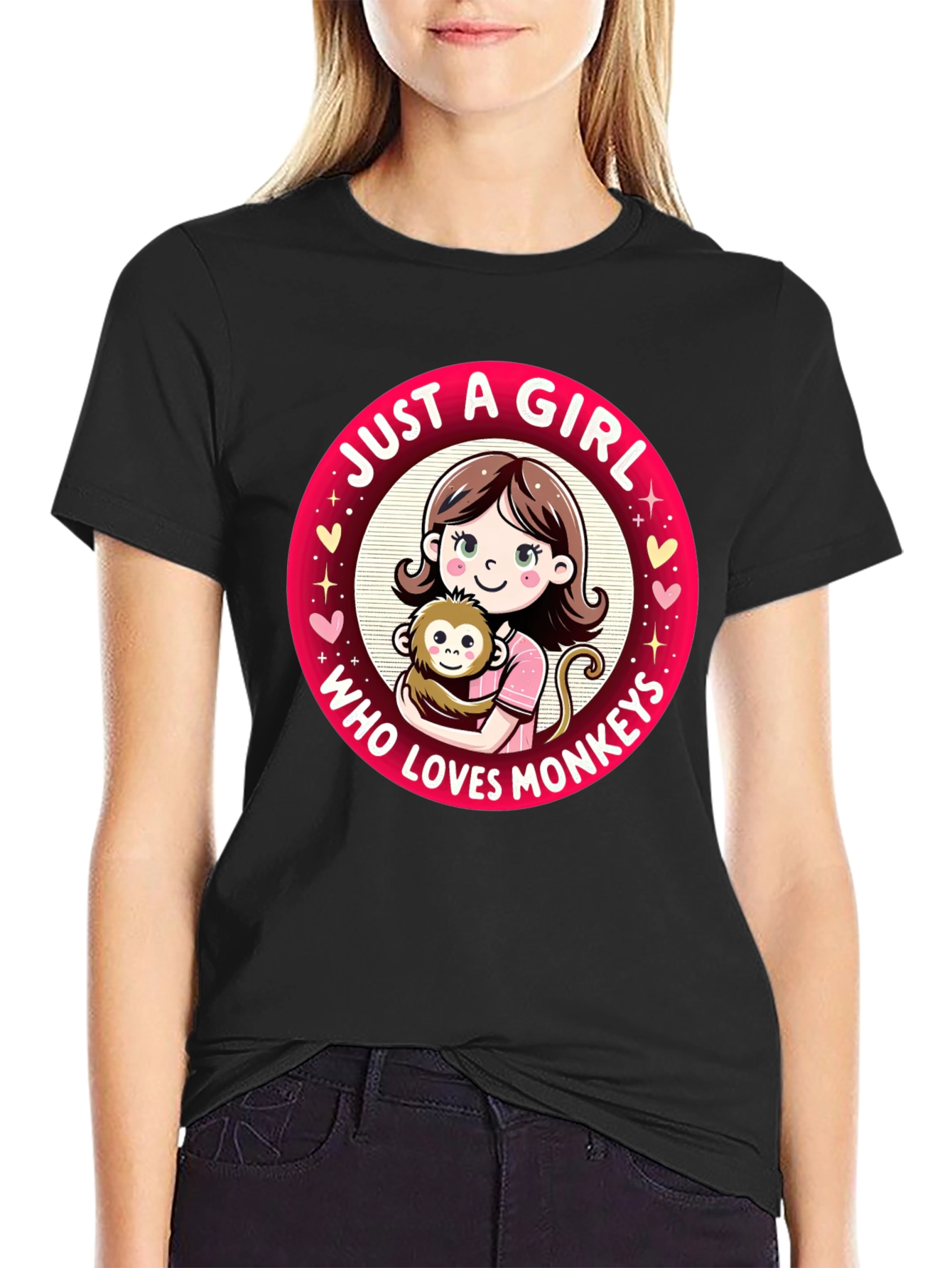 Just A Girl Who Loves Monkeys T-Shirt