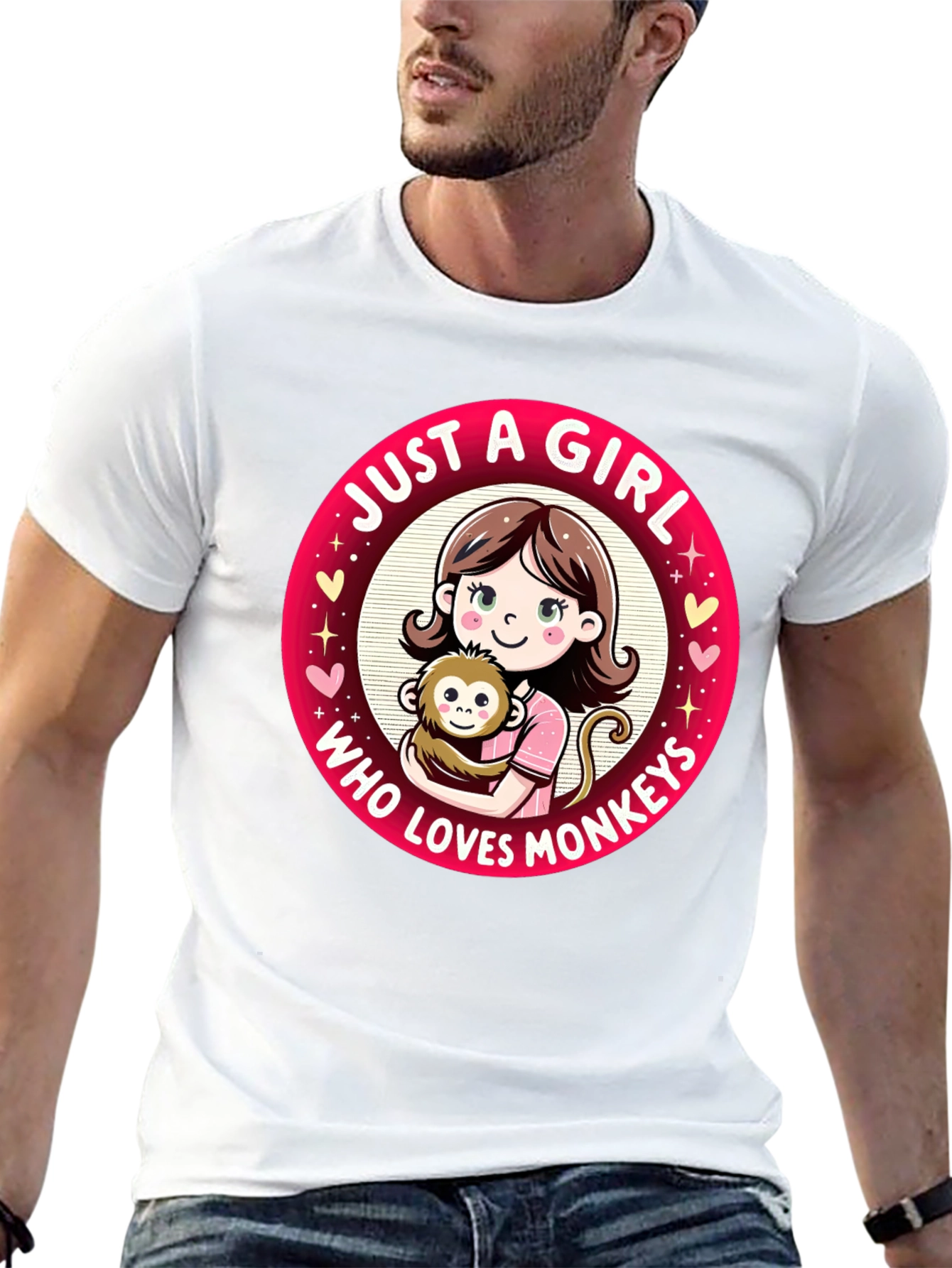 Just A Girl Who Loves Monkeys T-Shirt