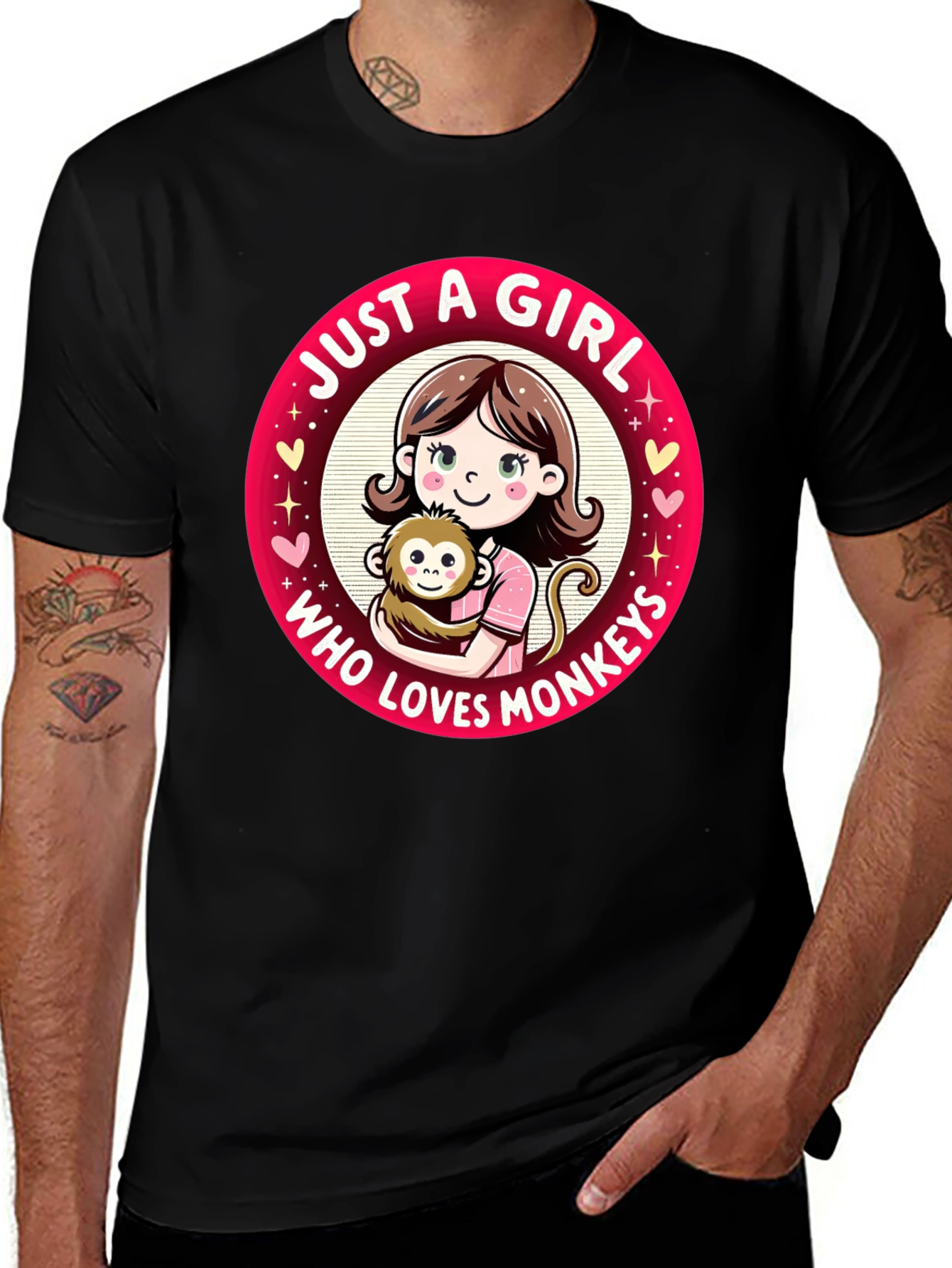 Just A Girl Who Loves Monkeys T-Shirt