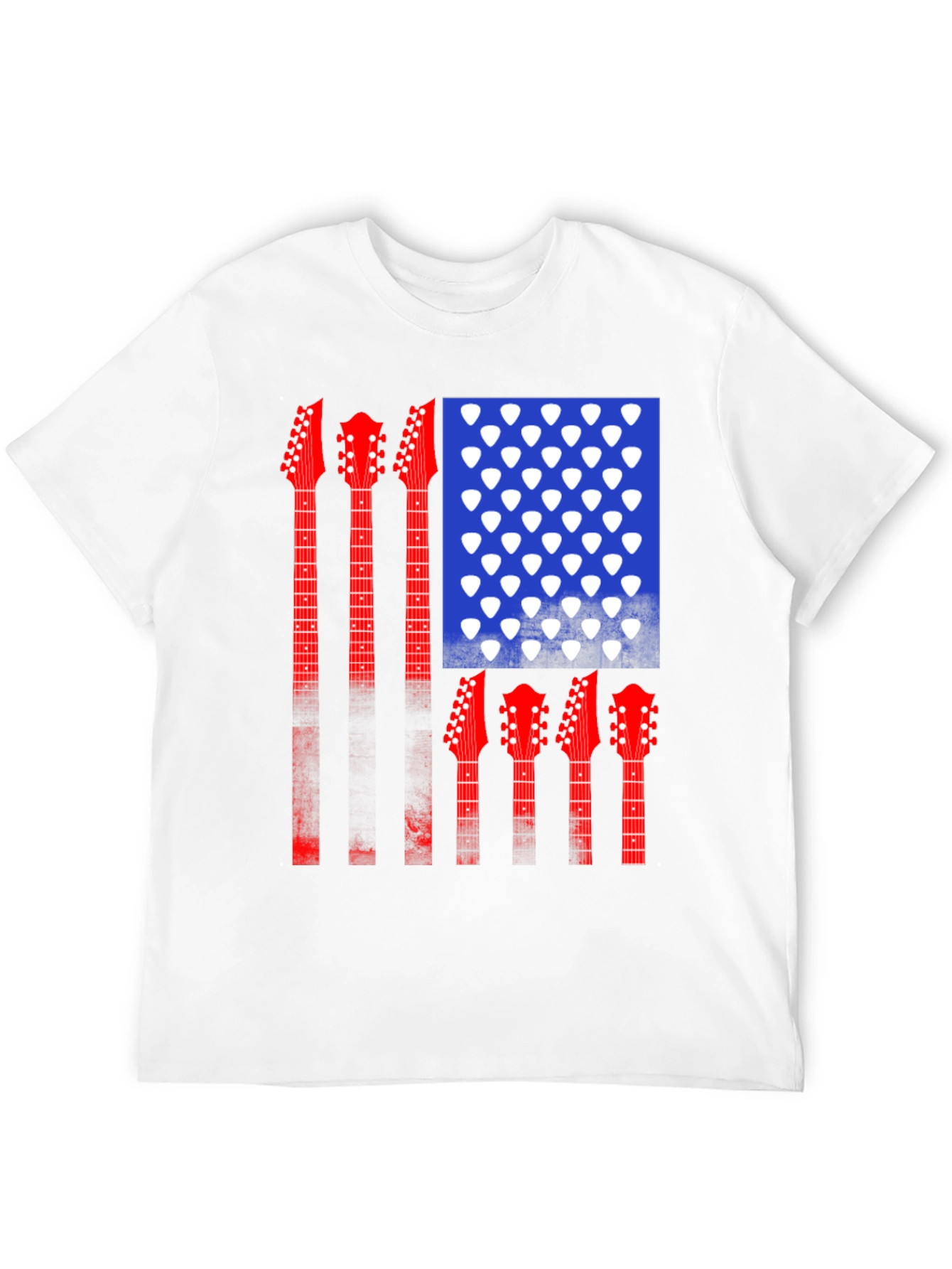Guitar American Flag T-Shirt