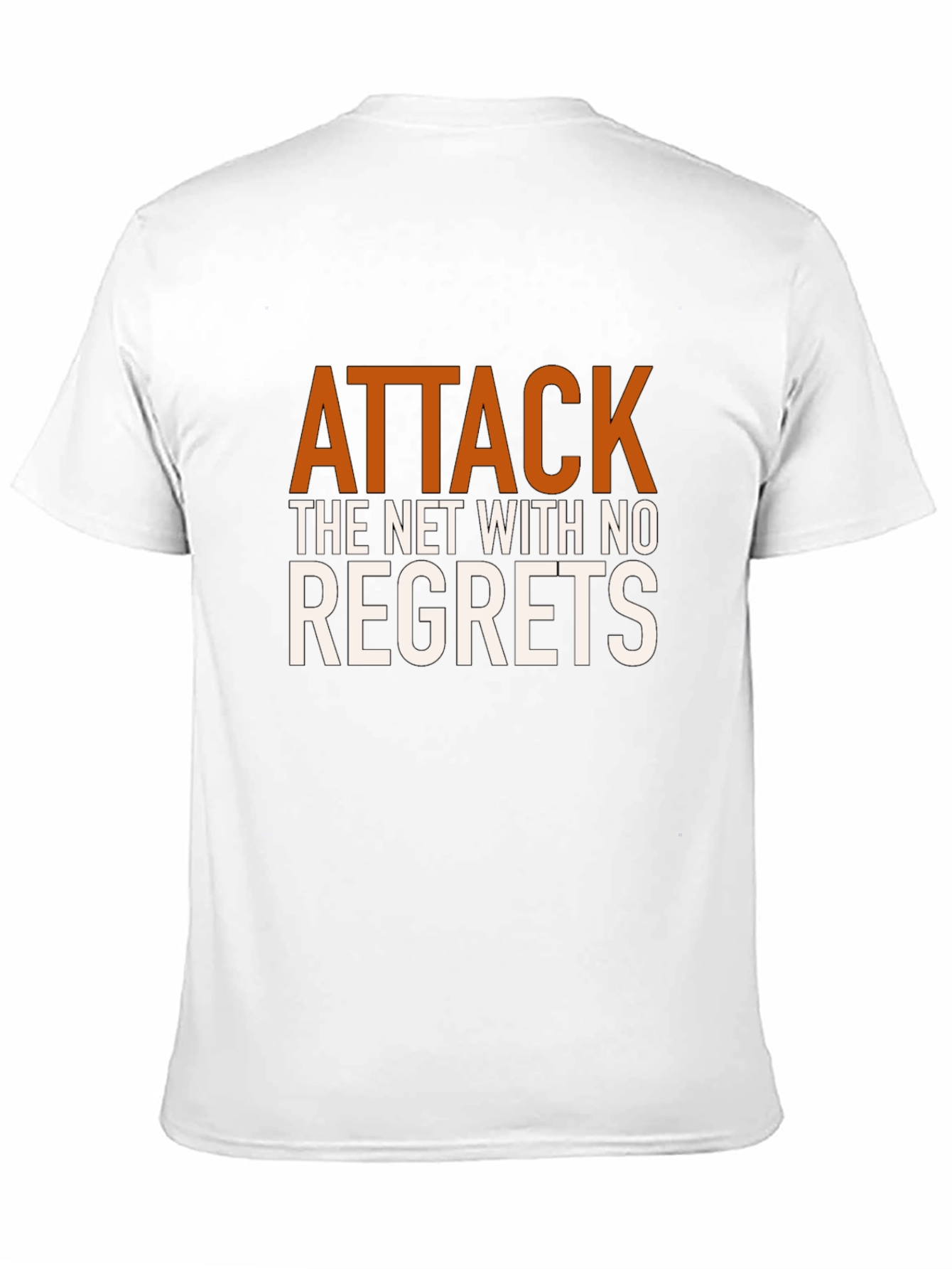 Attack the Net T-Shirt - Motivational Black Tee